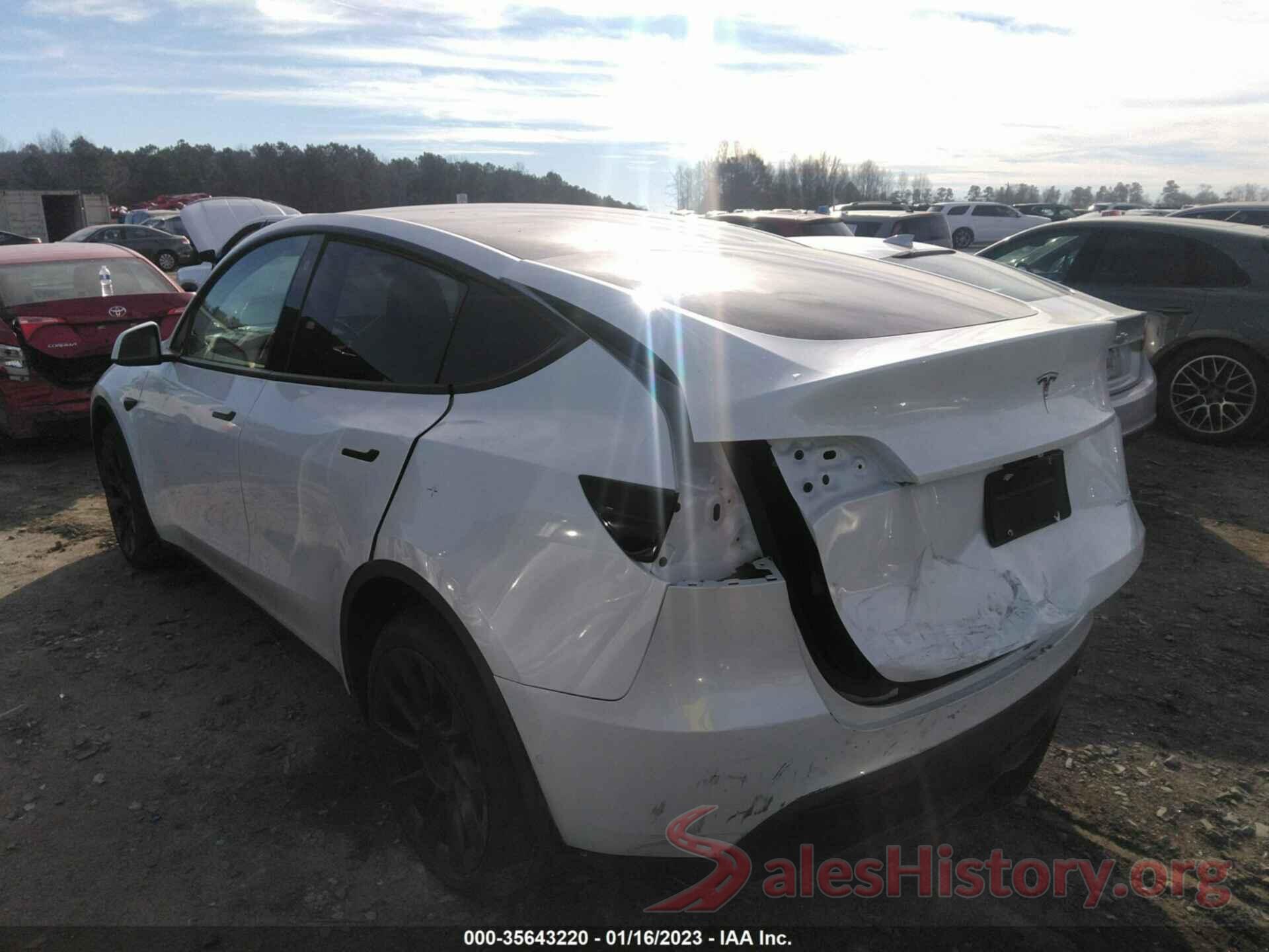 7SAYGDEE7NA014500 2022 TESLA MODEL Y