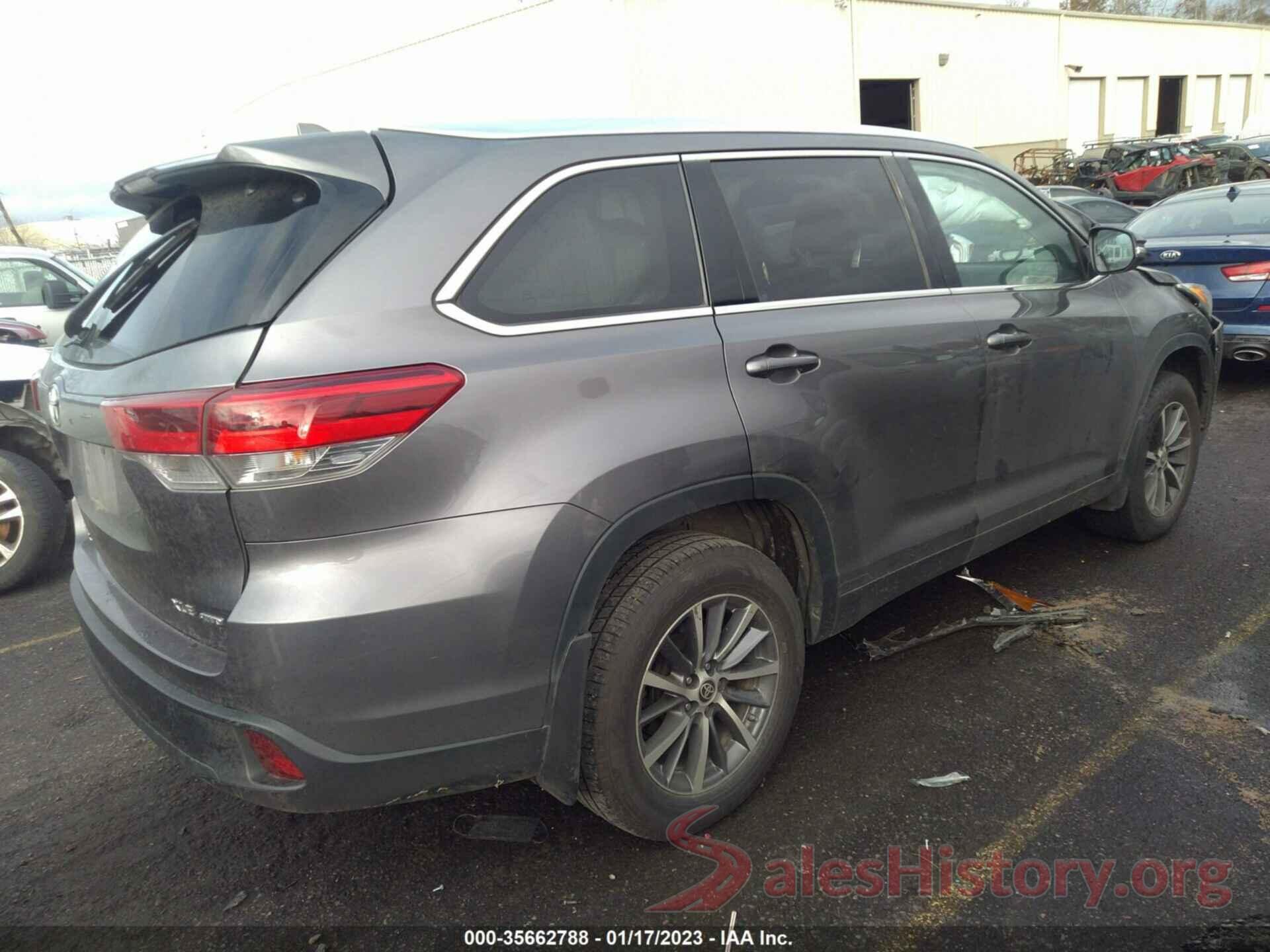 5TDJZRFH0KS746931 2019 TOYOTA HIGHLANDER