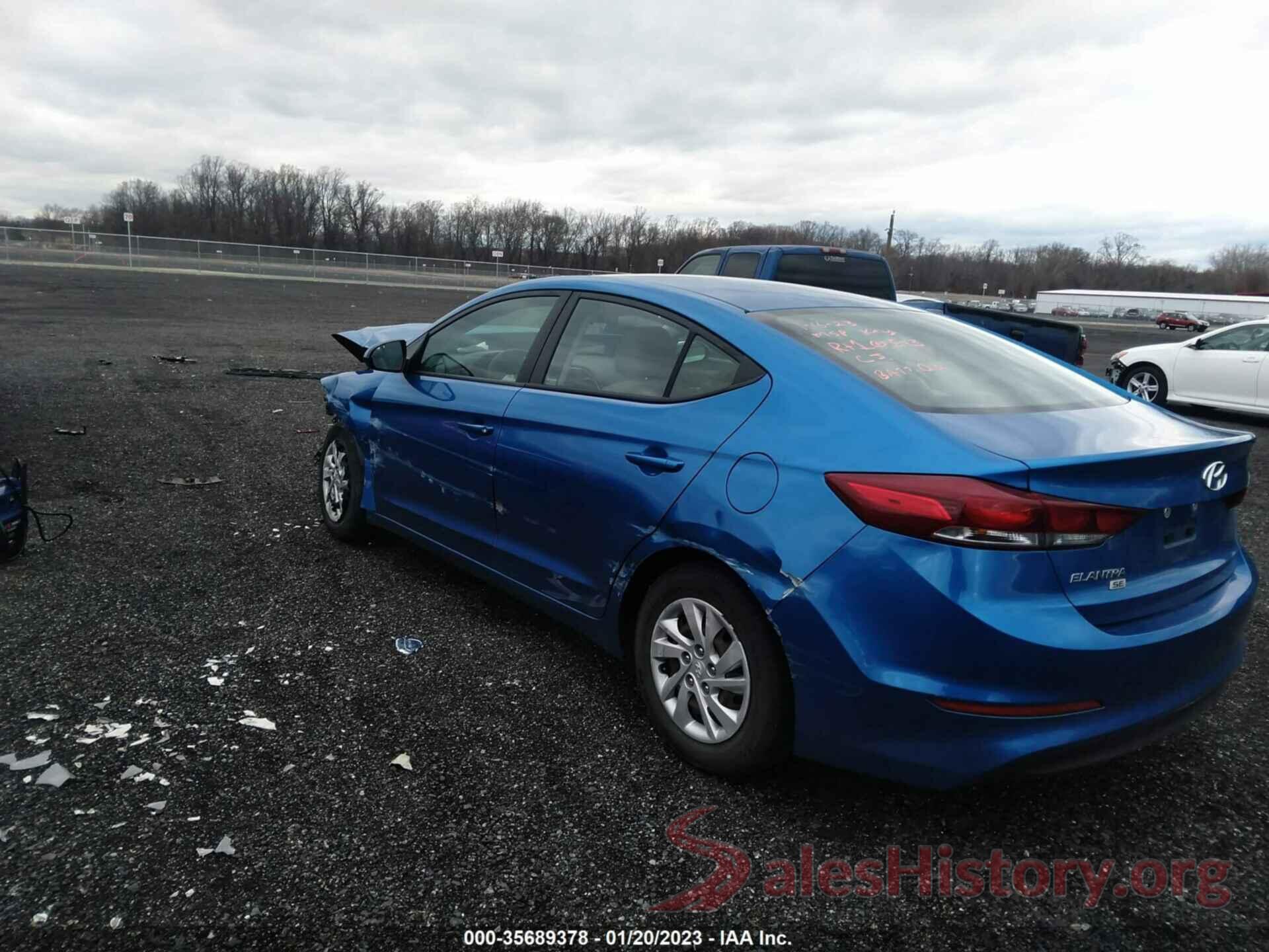 5NPD74LF6JH239206 2018 HYUNDAI ELANTRA