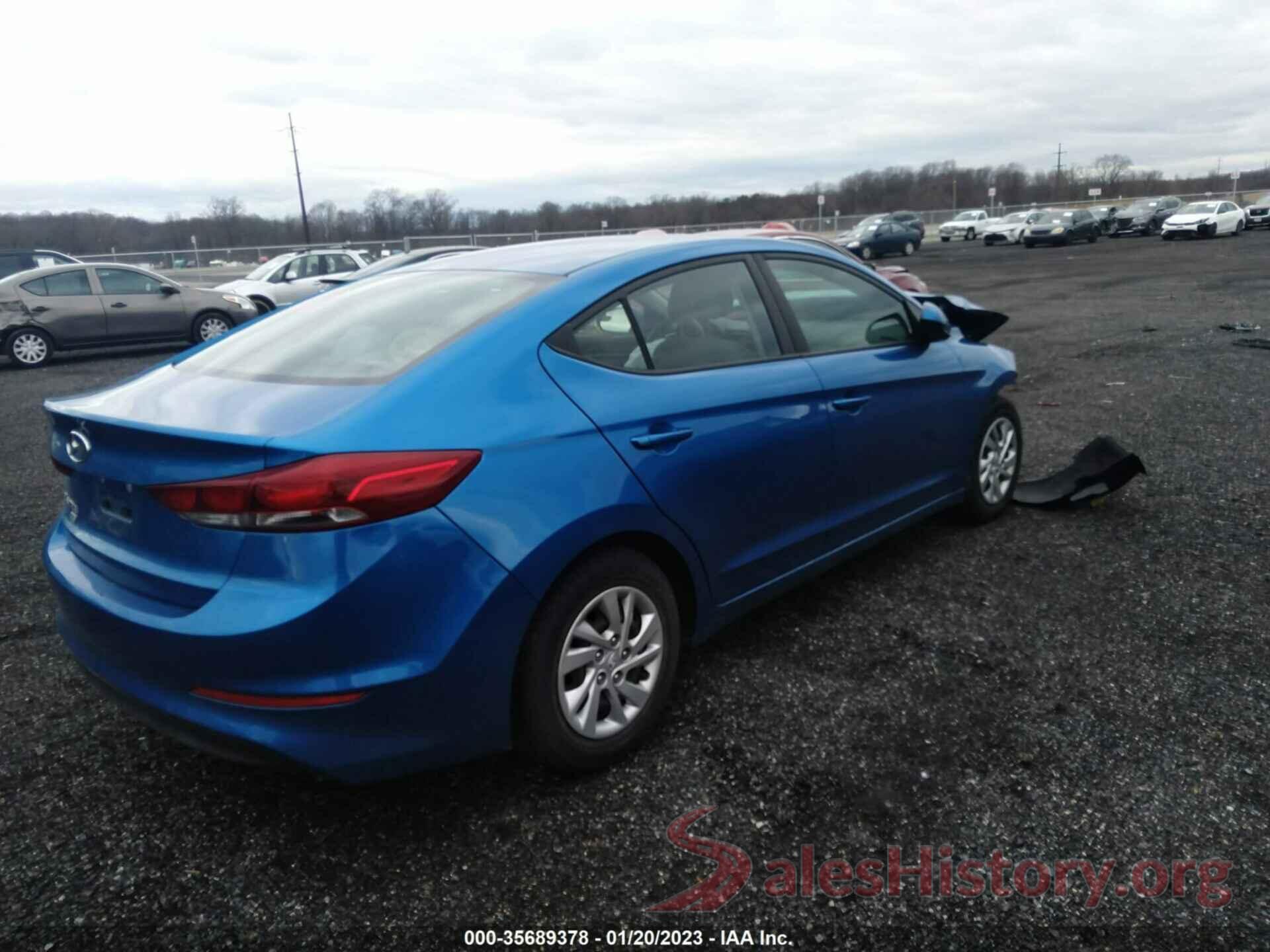 5NPD74LF6JH239206 2018 HYUNDAI ELANTRA