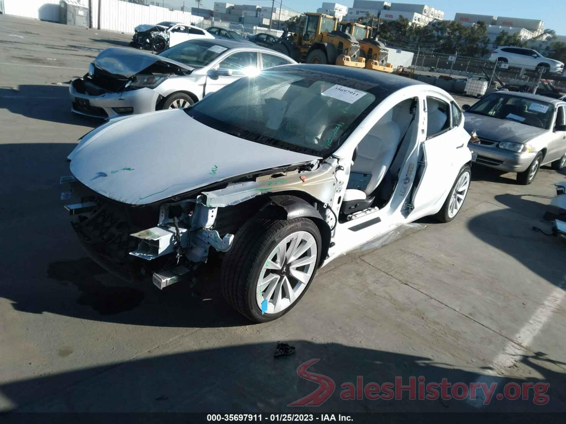 5YJ3E1EB2MF015654 2021 TESLA MODEL 3