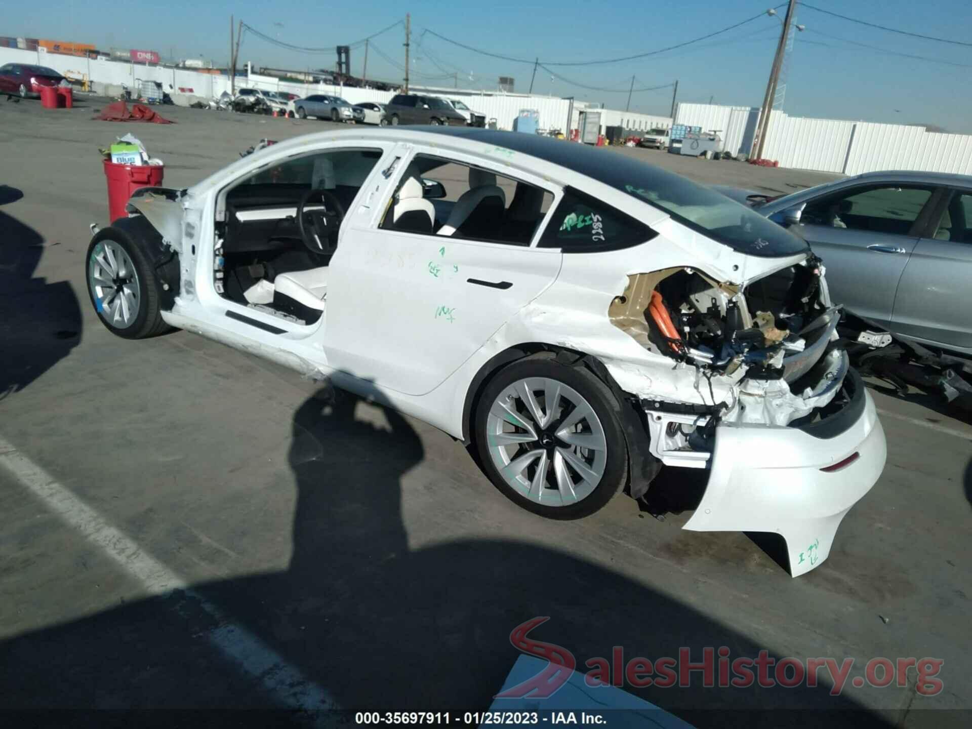 5YJ3E1EB2MF015654 2021 TESLA MODEL 3