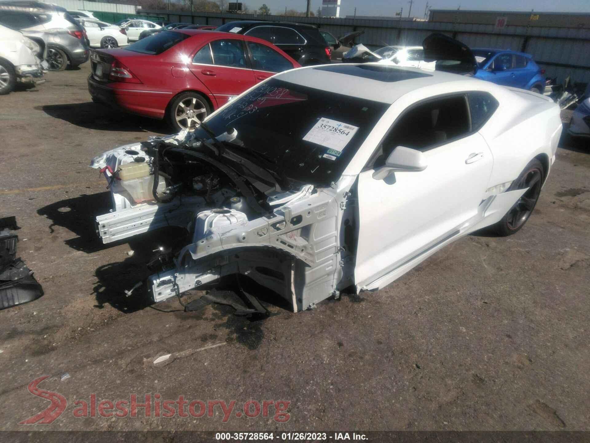 2022 CHEVROLET CAMARO VIN 1G1FF1R78N0110261, front view