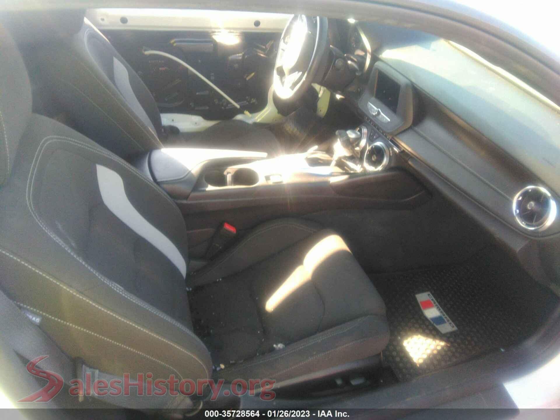 2022 CHEVROLET CAMARO VIN 1G1FF1R78N0110261, rear view