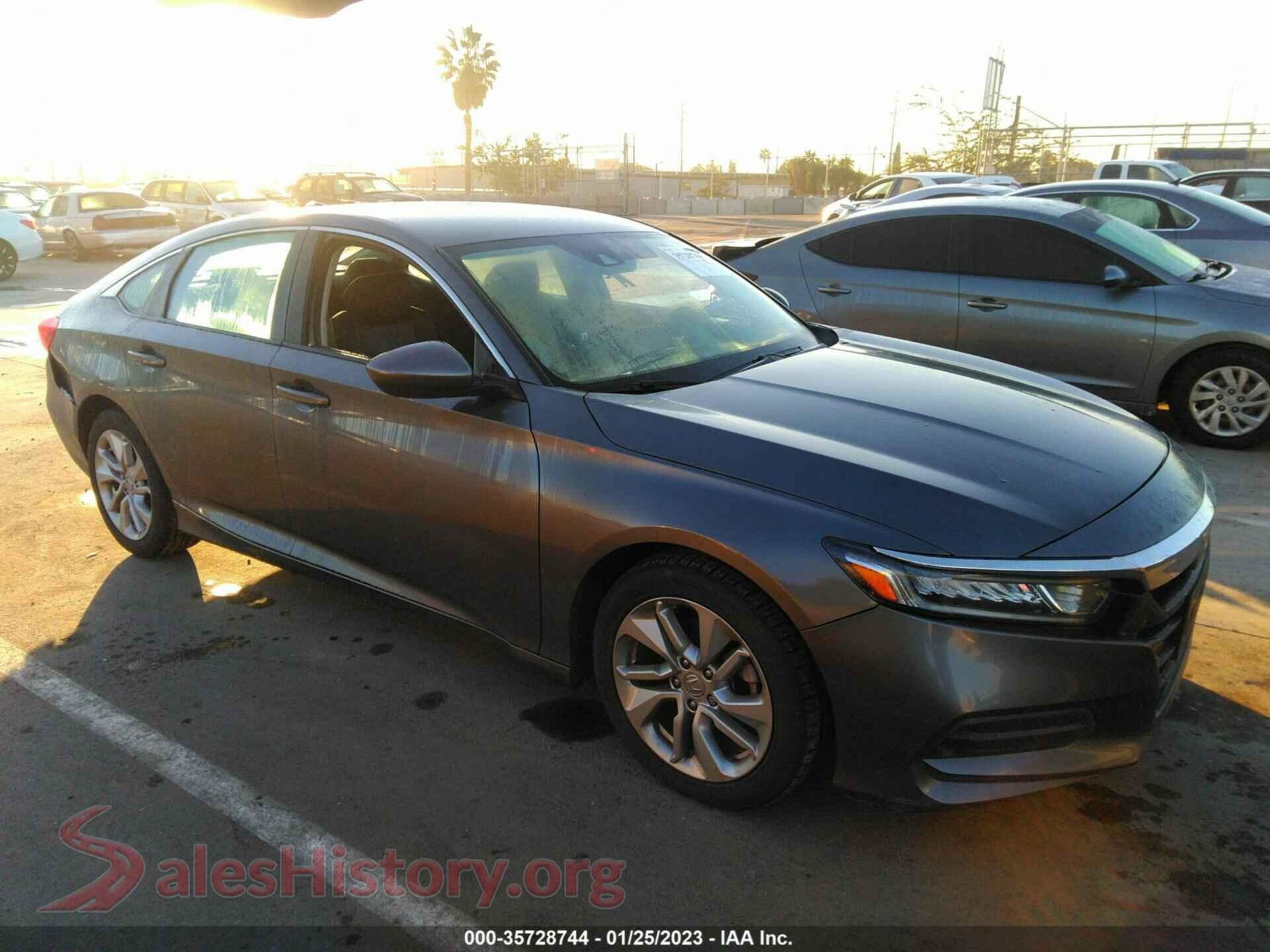 2018 HONDA ACCORD SEDAN VIN 1HGCV1F12JA240443, auction photo