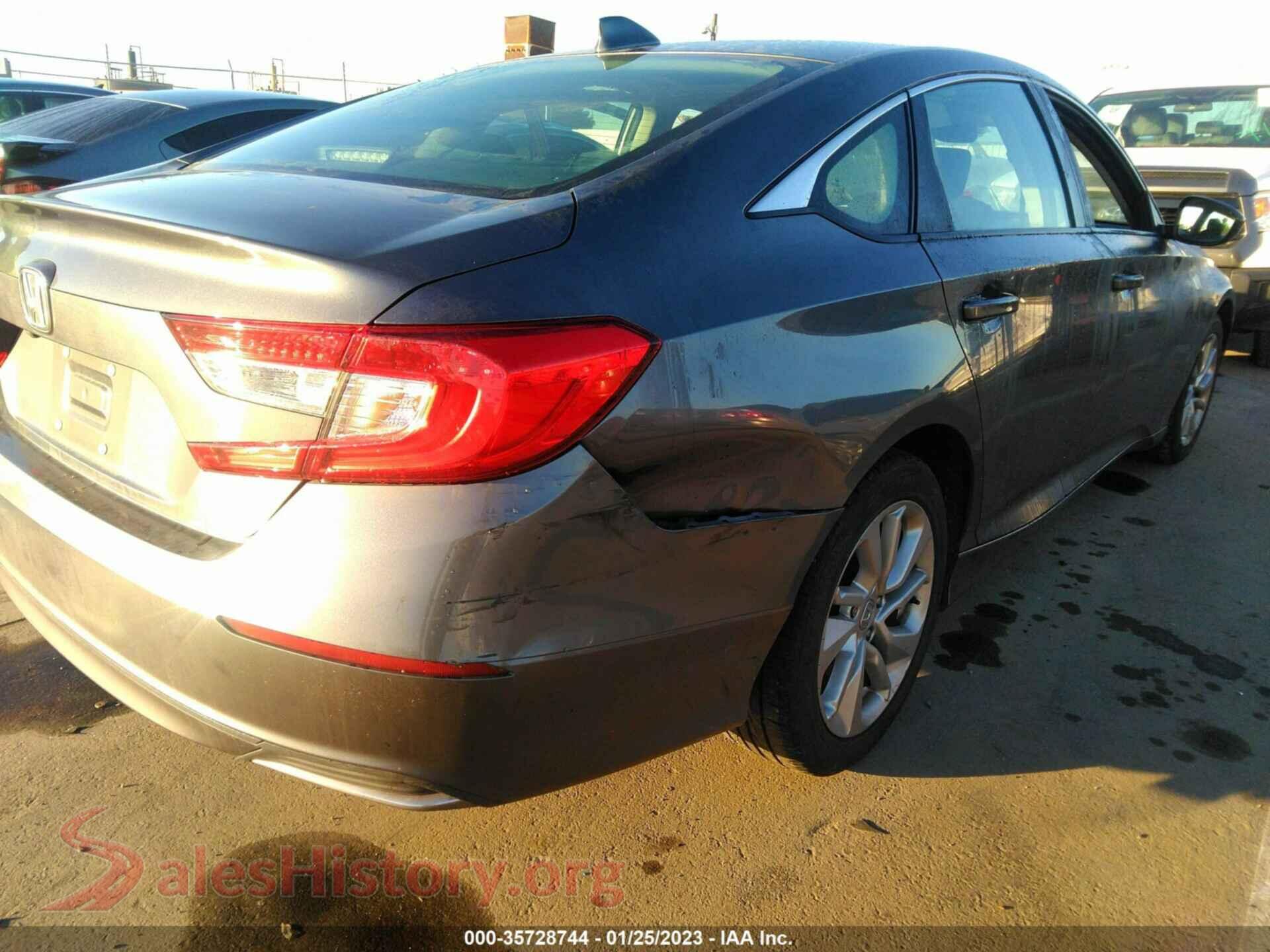 2018 HONDA ACCORD SEDAN VIN 1HGCV1F12JA240443, rear passenger side