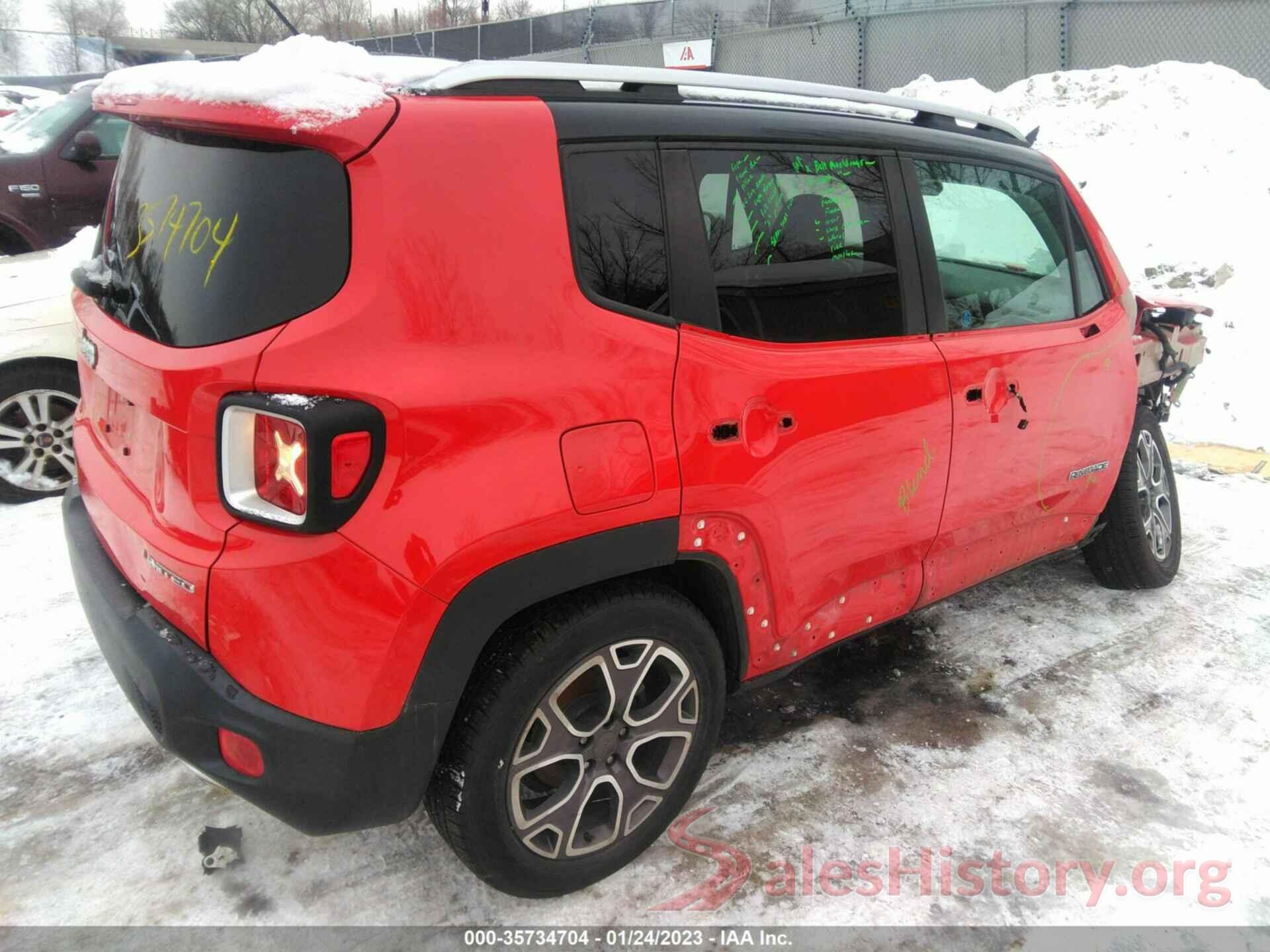 ZACCJADB9HPE43250 2017 JEEP RENEGADE