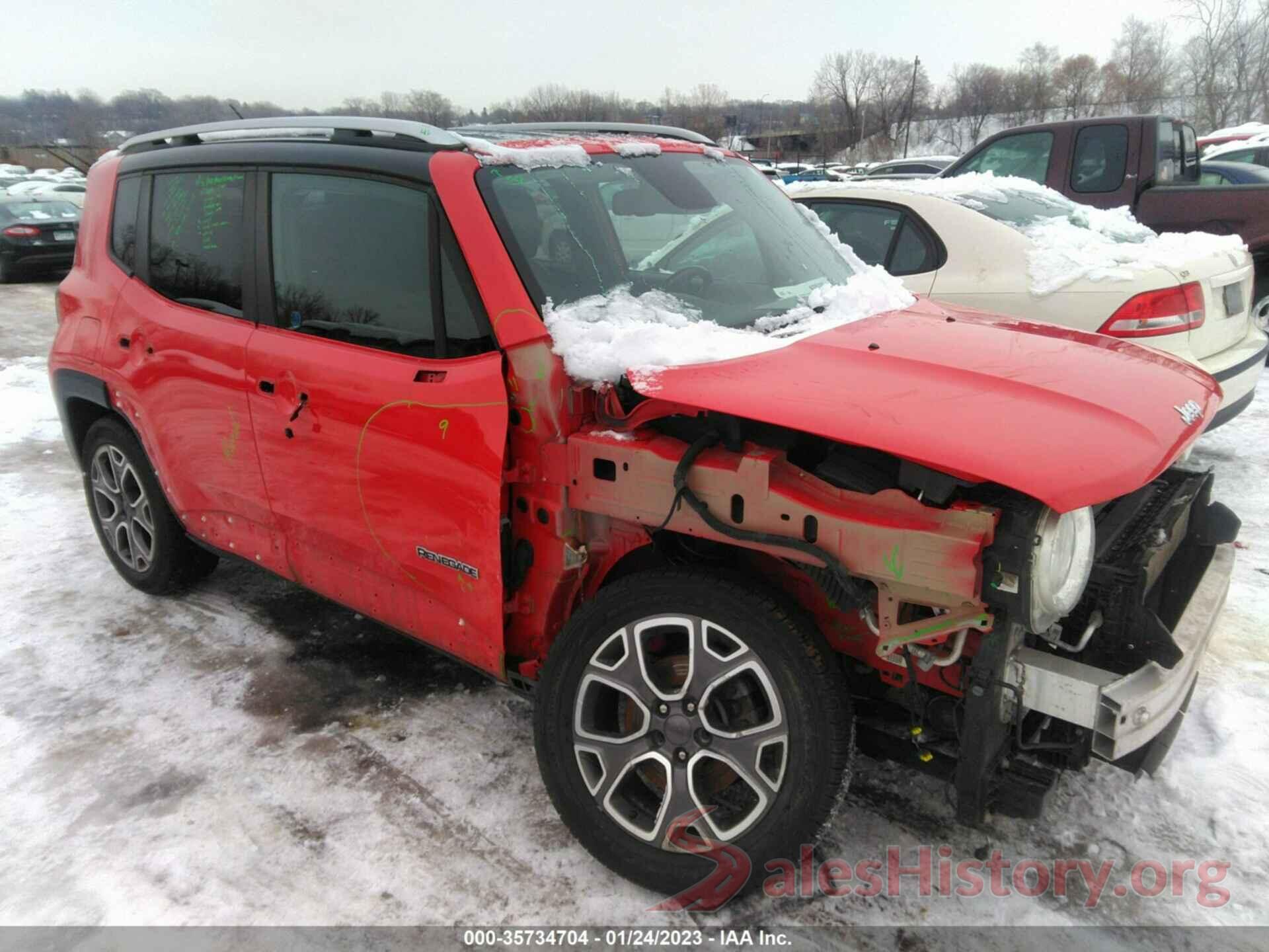 ZACCJADB9HPE43250 2017 JEEP RENEGADE