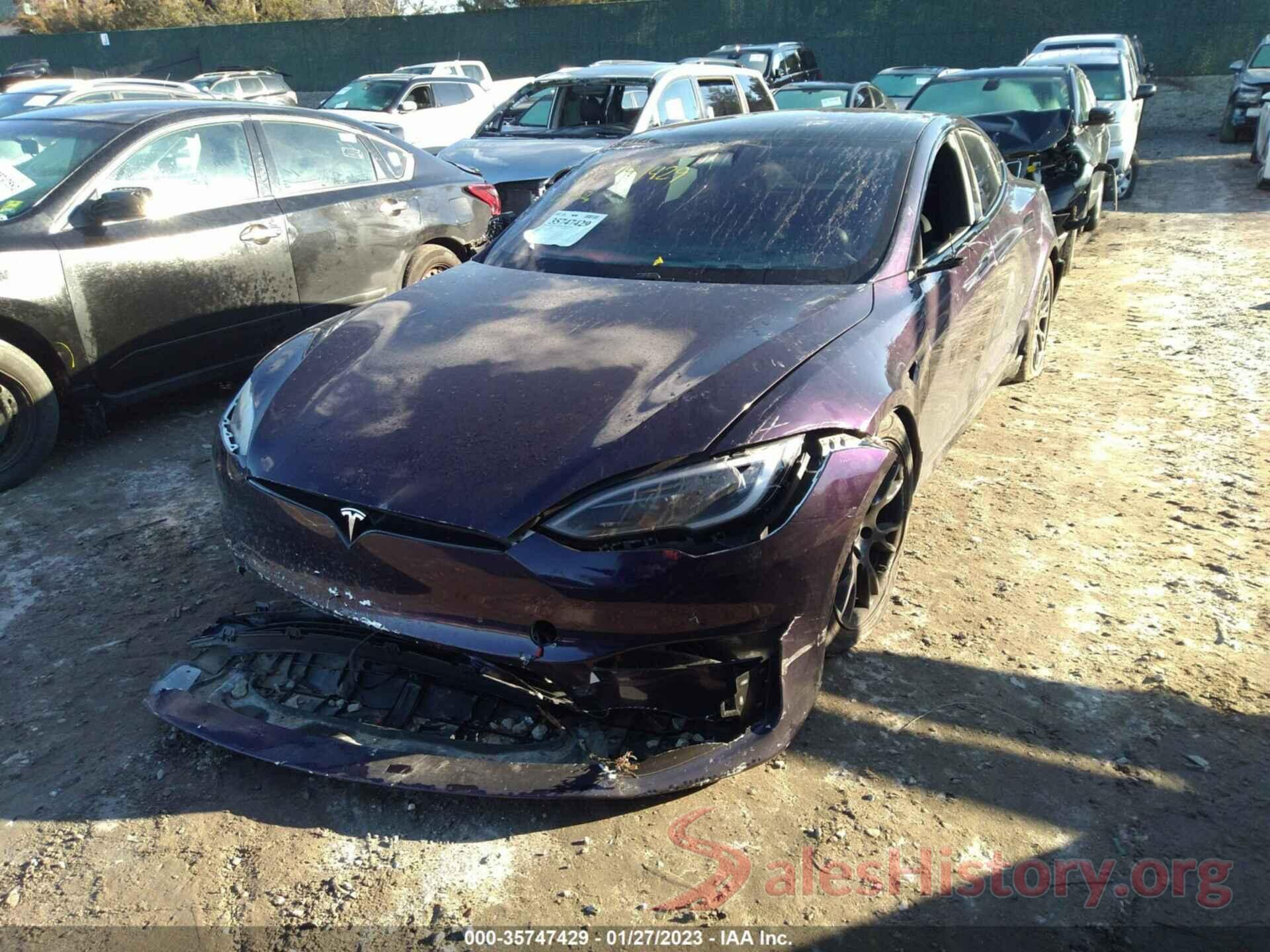 5YJSA1E66NF478571 2022 TESLA MODEL S