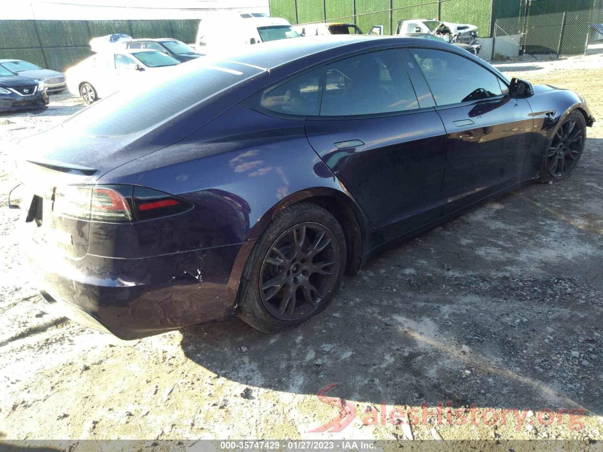 5YJSA1E66NF478571 2022 TESLA MODEL S