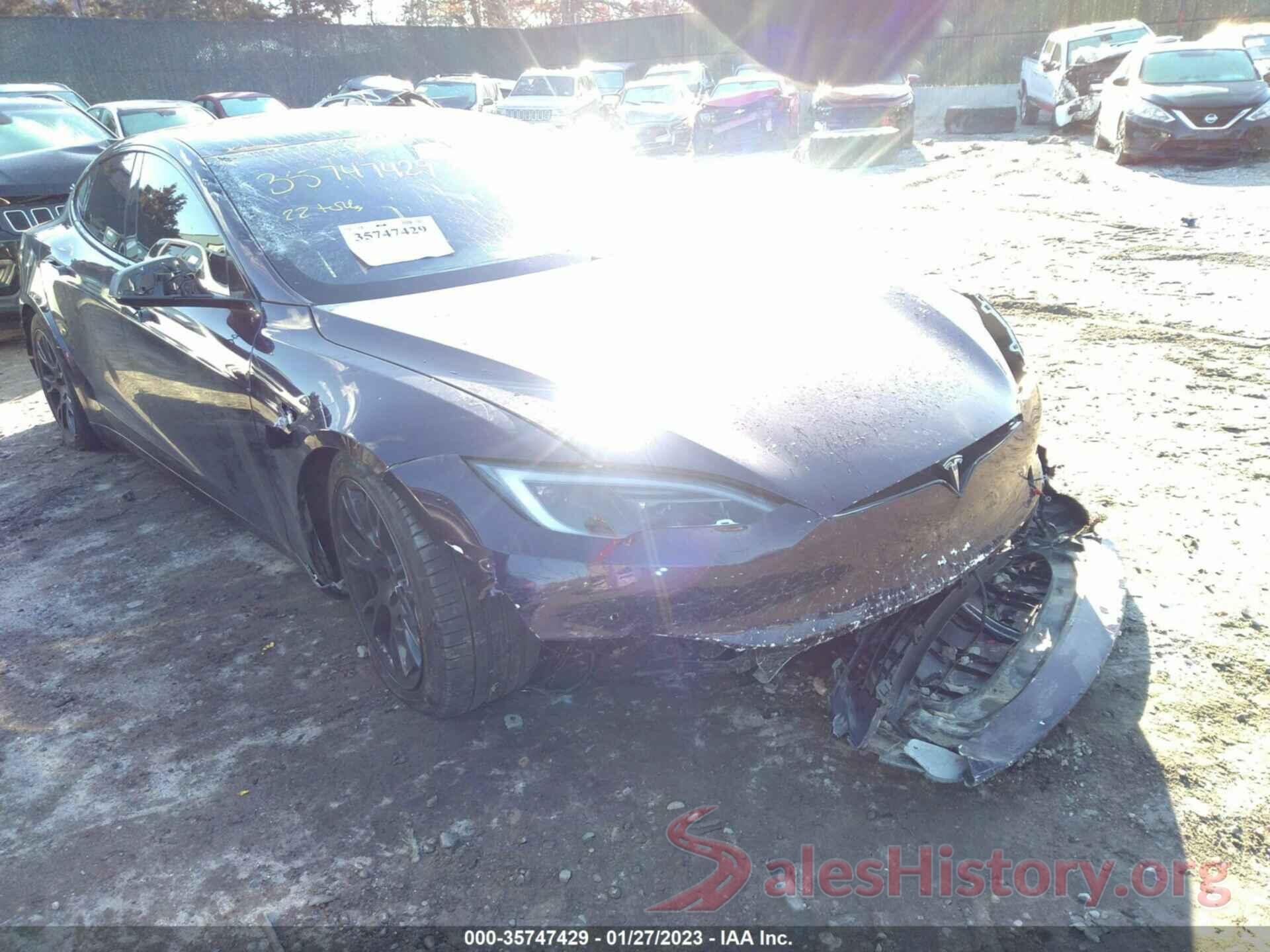 5YJSA1E66NF478571 2022 TESLA MODEL S