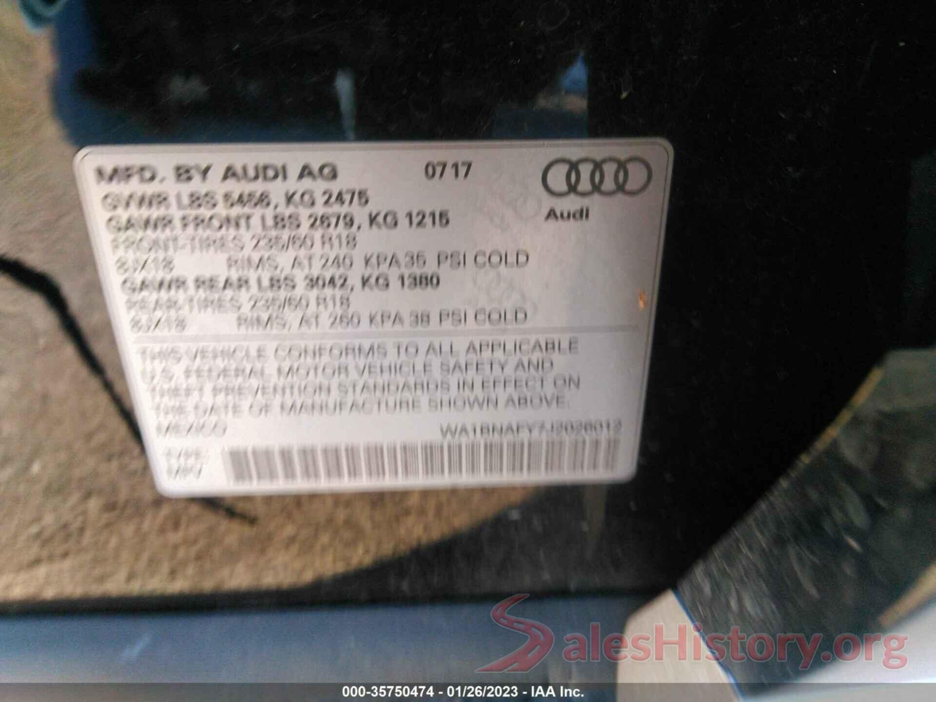 WA1BNAFY7J2026012 2018 AUDI Q5