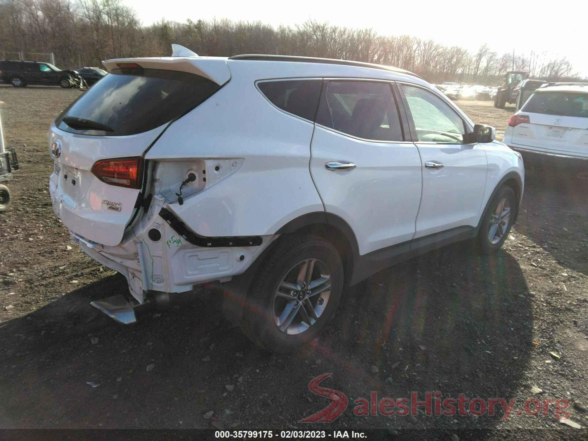 5NMZUDLB5JH054167 2018 HYUNDAI SANTA FE SPORT