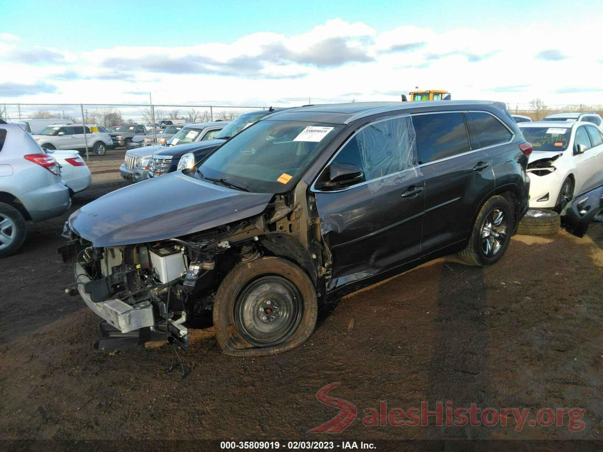 5TDDZRFH6KS916545 2019 TOYOTA HIGHLANDER