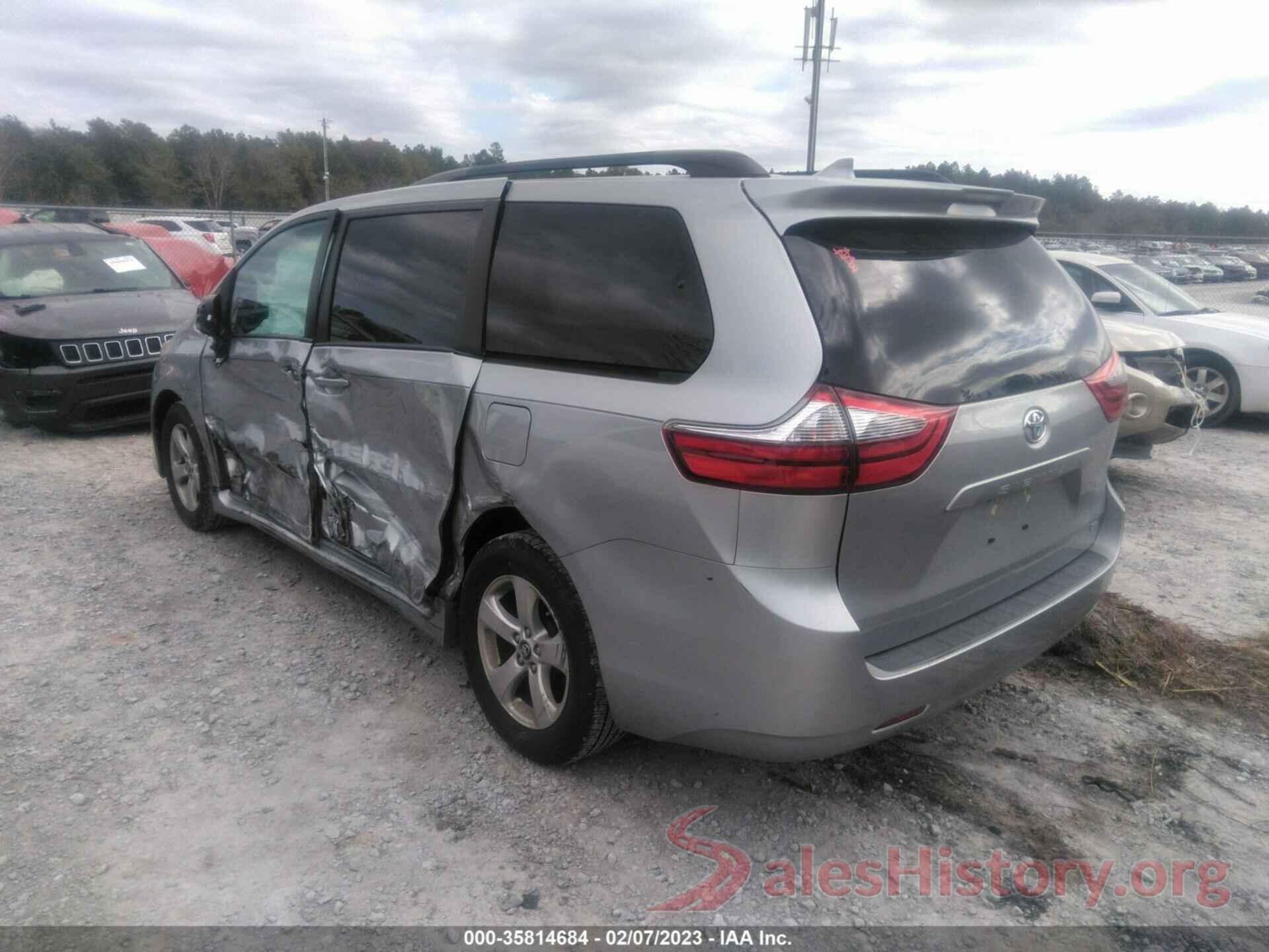 5TDKZ3DC7LS022874 2020 TOYOTA SIENNA