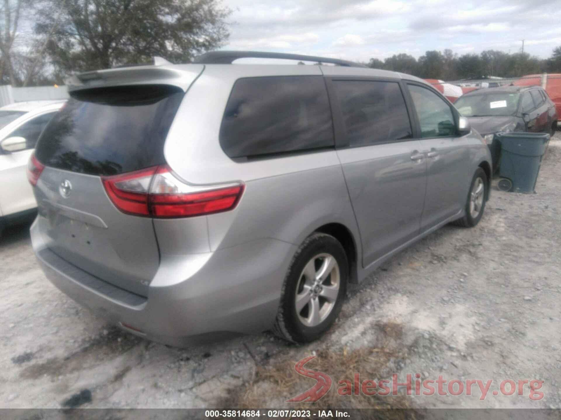 5TDKZ3DC7LS022874 2020 TOYOTA SIENNA