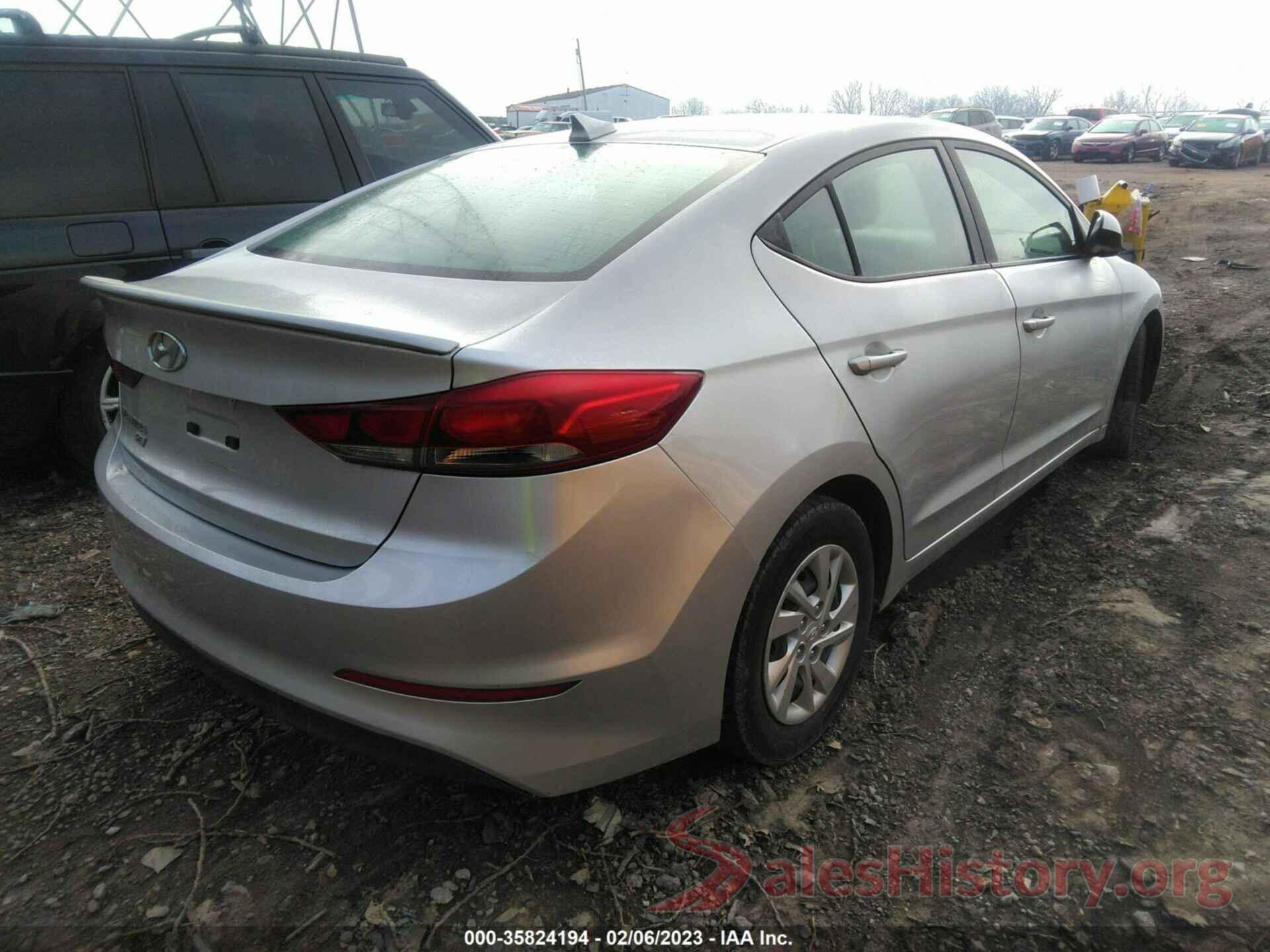 5NPD74LF4HH207235 2017 HYUNDAI ELANTRA