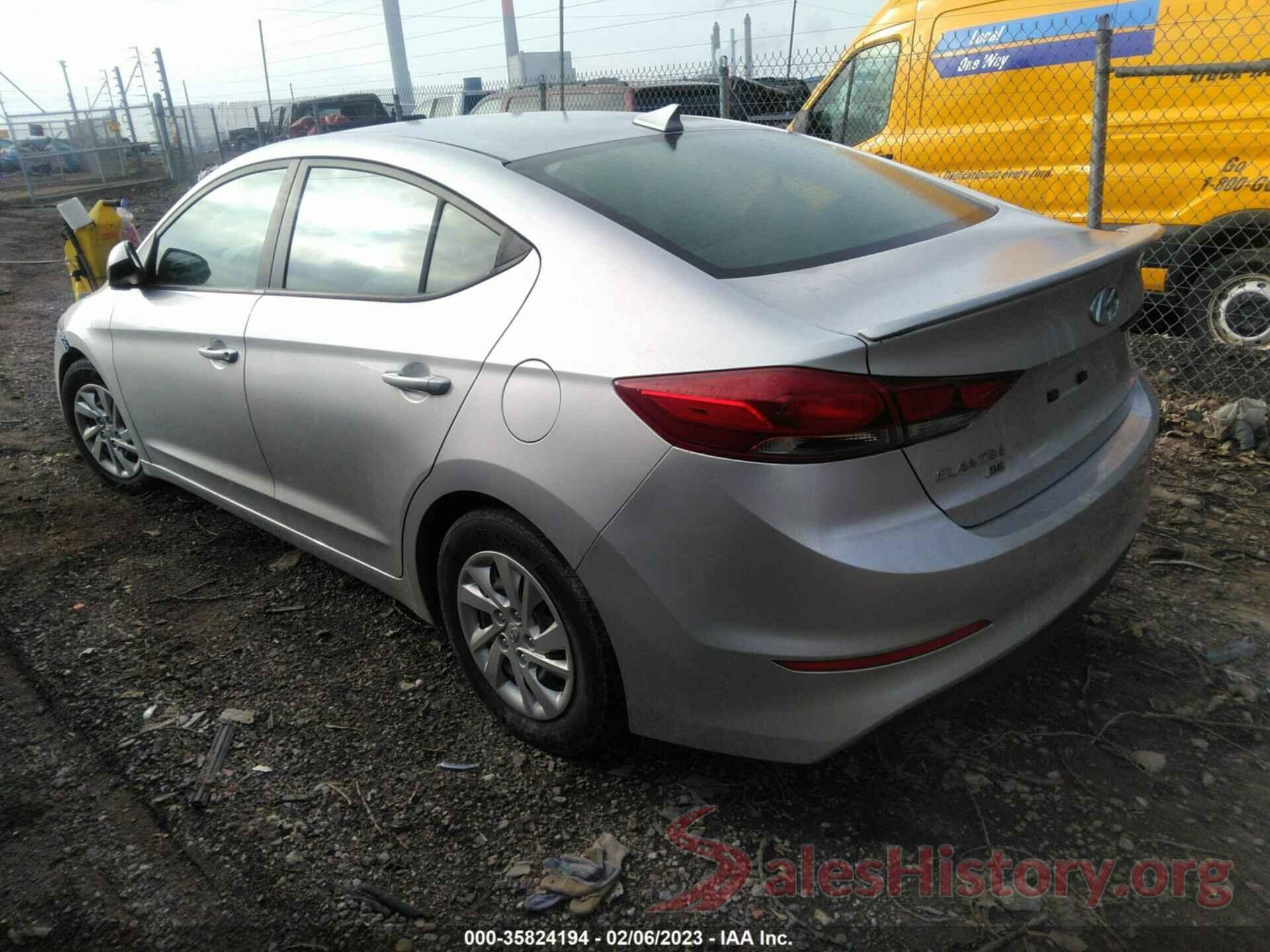 5NPD74LF4HH207235 2017 HYUNDAI ELANTRA