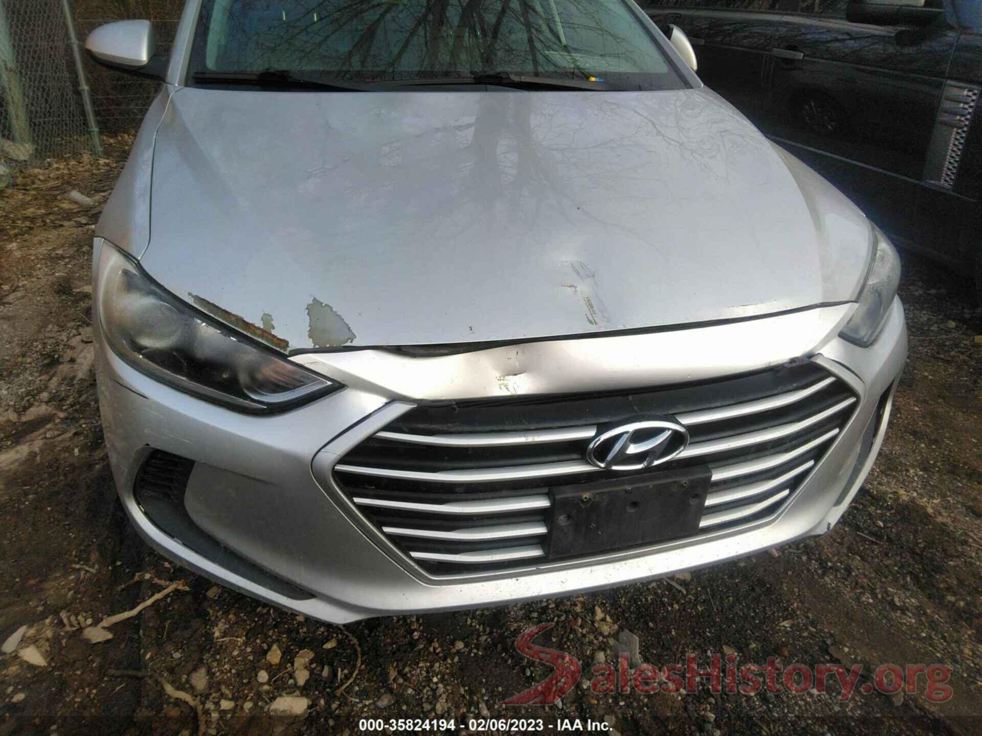 5NPD74LF4HH207235 2017 HYUNDAI ELANTRA