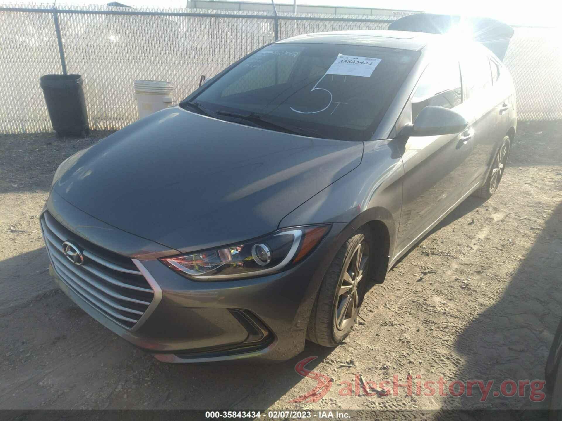 5NPD84LF8JH393638 2018 HYUNDAI ELANTRA