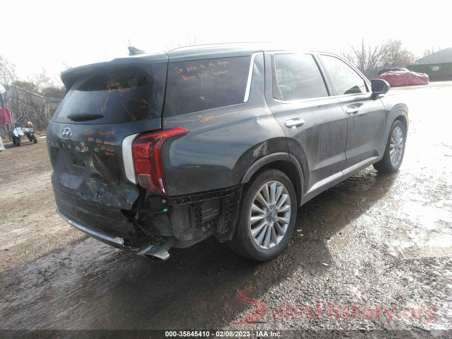 KM8R5DHE3LU108606 2020 HYUNDAI PALISADE