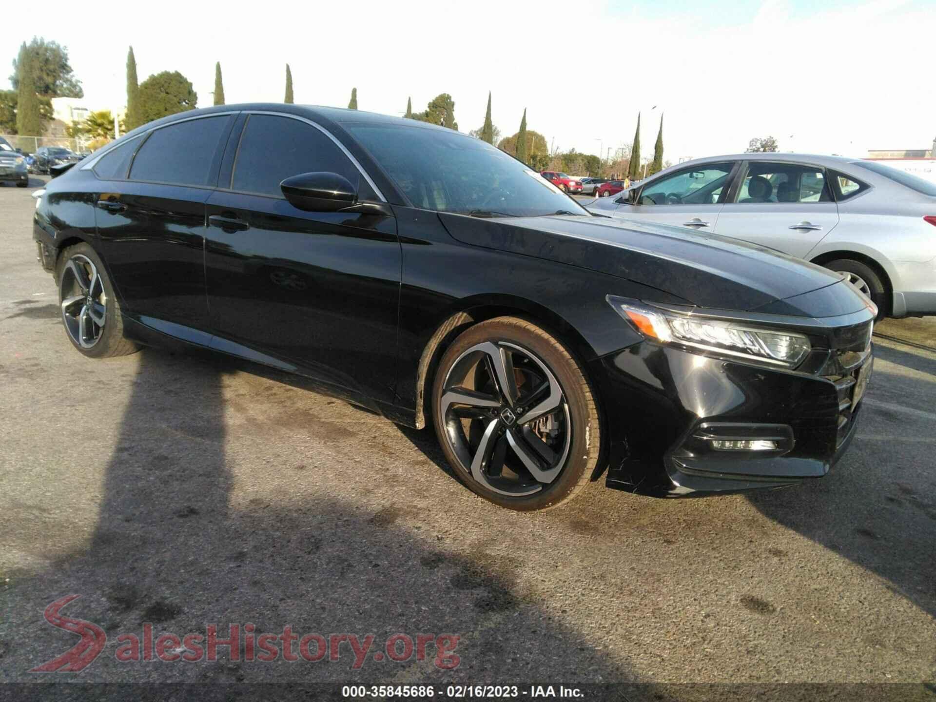 2019 HONDA ACCORD SEDAN VIN 1HGCV2F32KA035827, auction photo