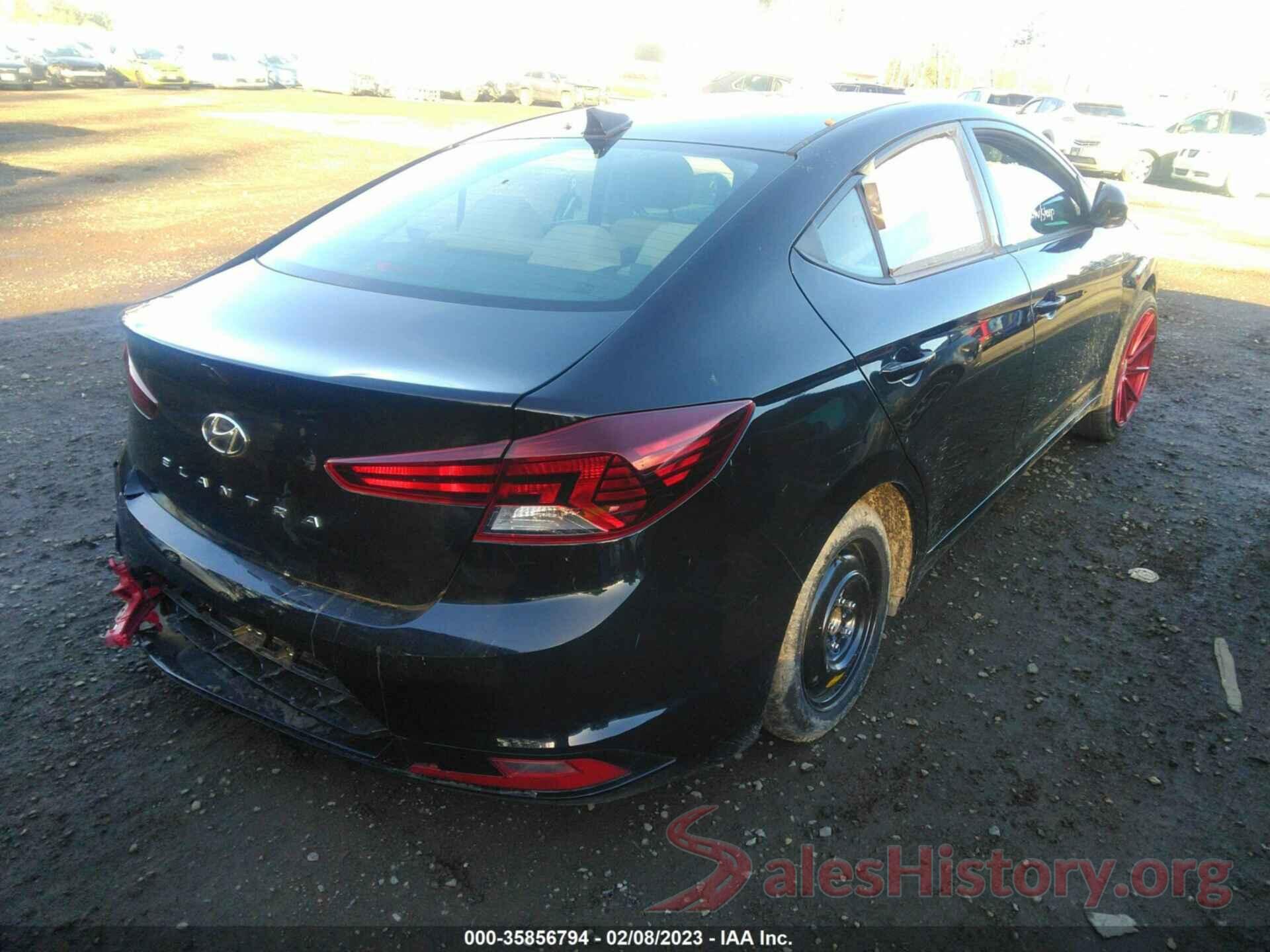 5NPD84LFXKH474707 2019 HYUNDAI ELANTRA