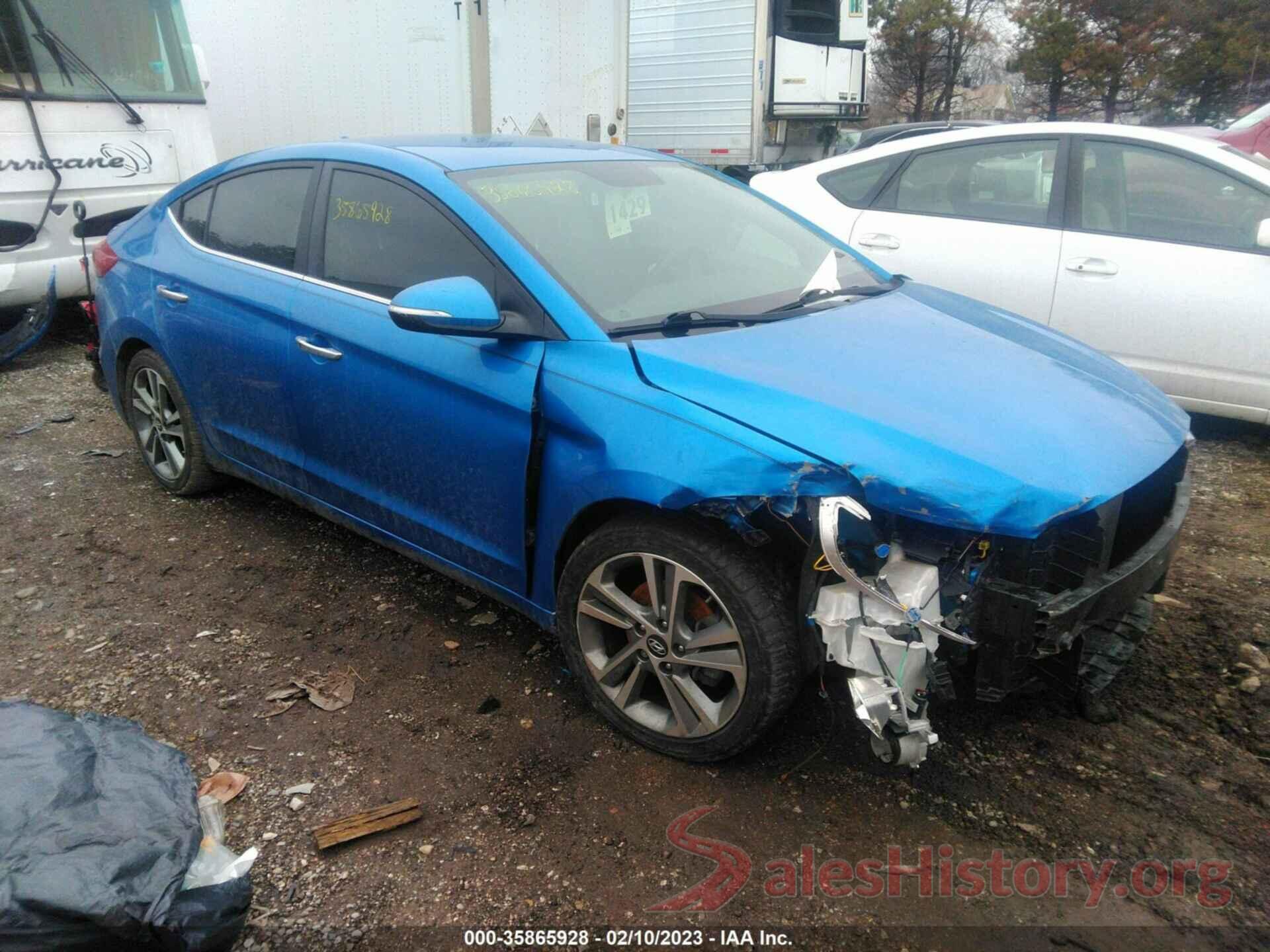 KMHD84LF9HU212266 2017 HYUNDAI ELANTRA