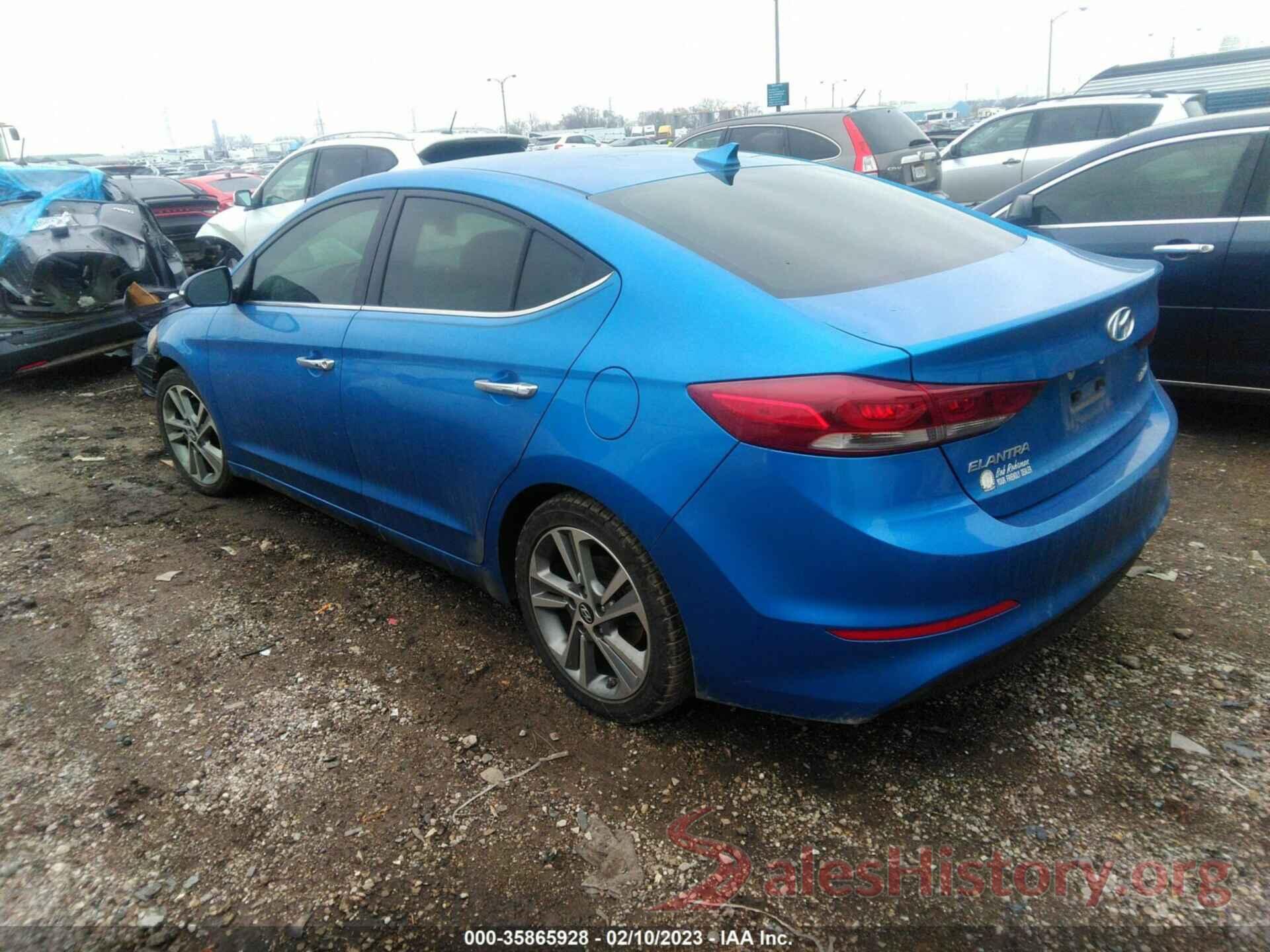 KMHD84LF9HU212266 2017 HYUNDAI ELANTRA