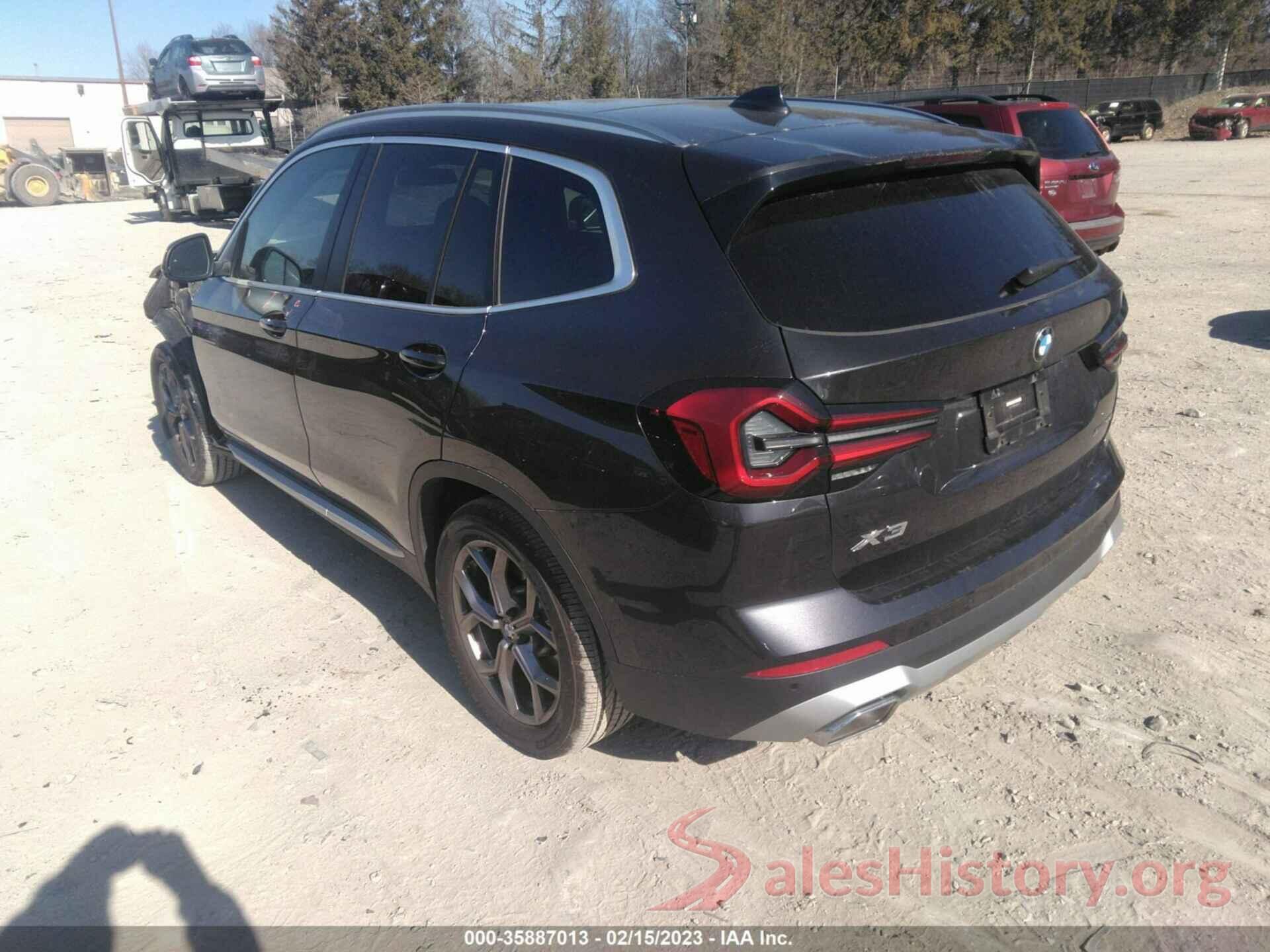 5UX53DP00N9K46400 2022 BMW X3