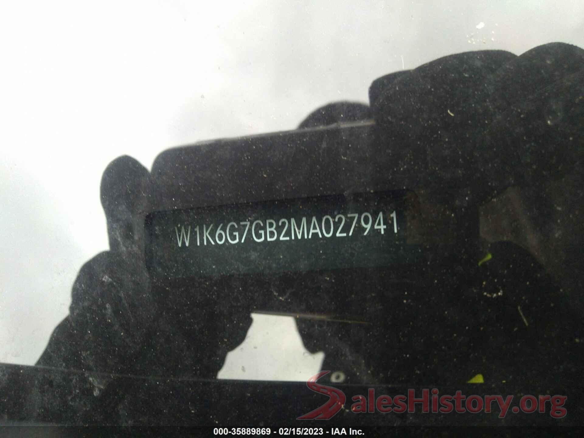 W1K6G7GB2MA027941 2021 MERCEDES-BENZ S-CLASS