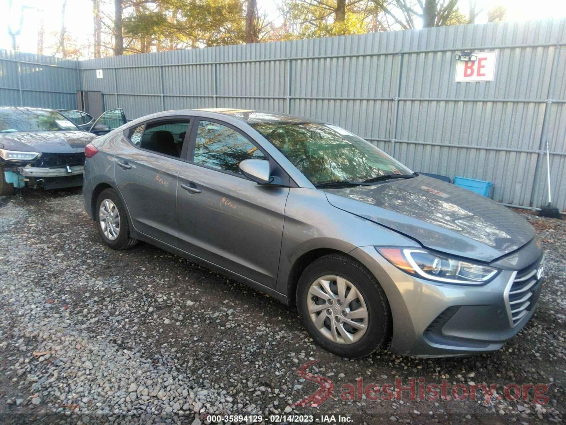 KMHD74LF3JU581729 2018 HYUNDAI ELANTRA