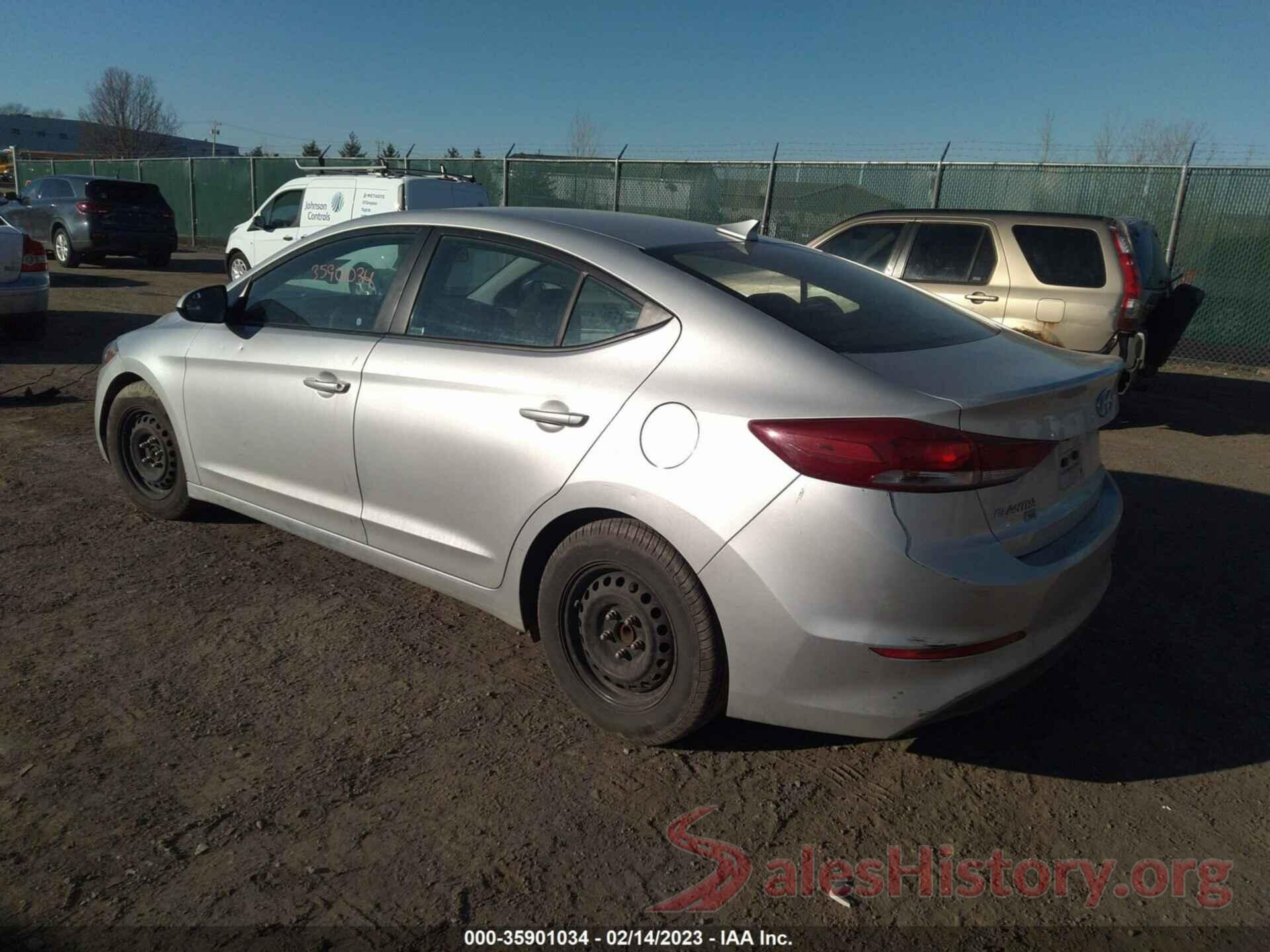 5NPD74LF1HH210660 2017 HYUNDAI ELANTRA