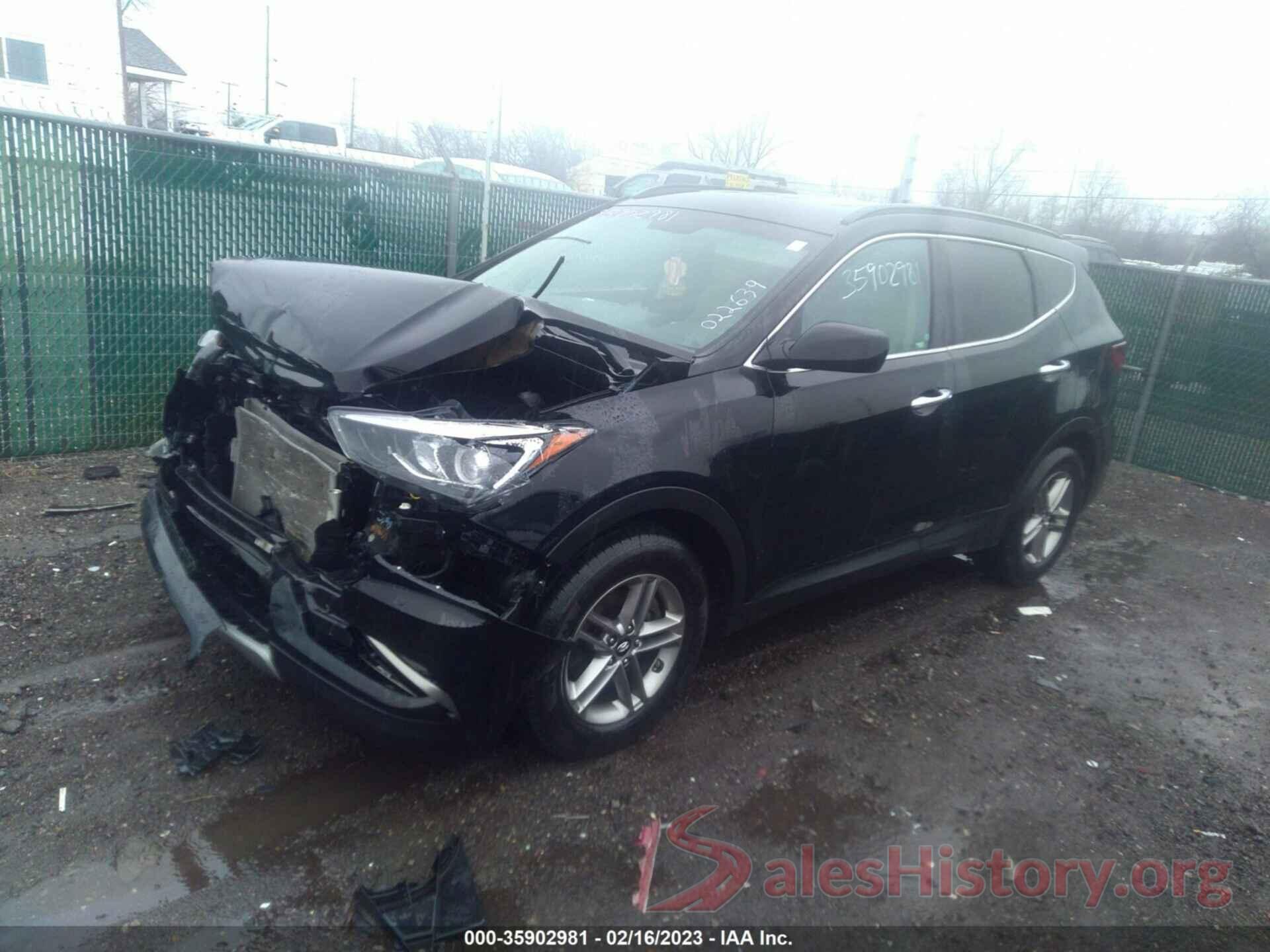 5NMZUDLB0HH022639 2017 HYUNDAI SANTA FE SPORT