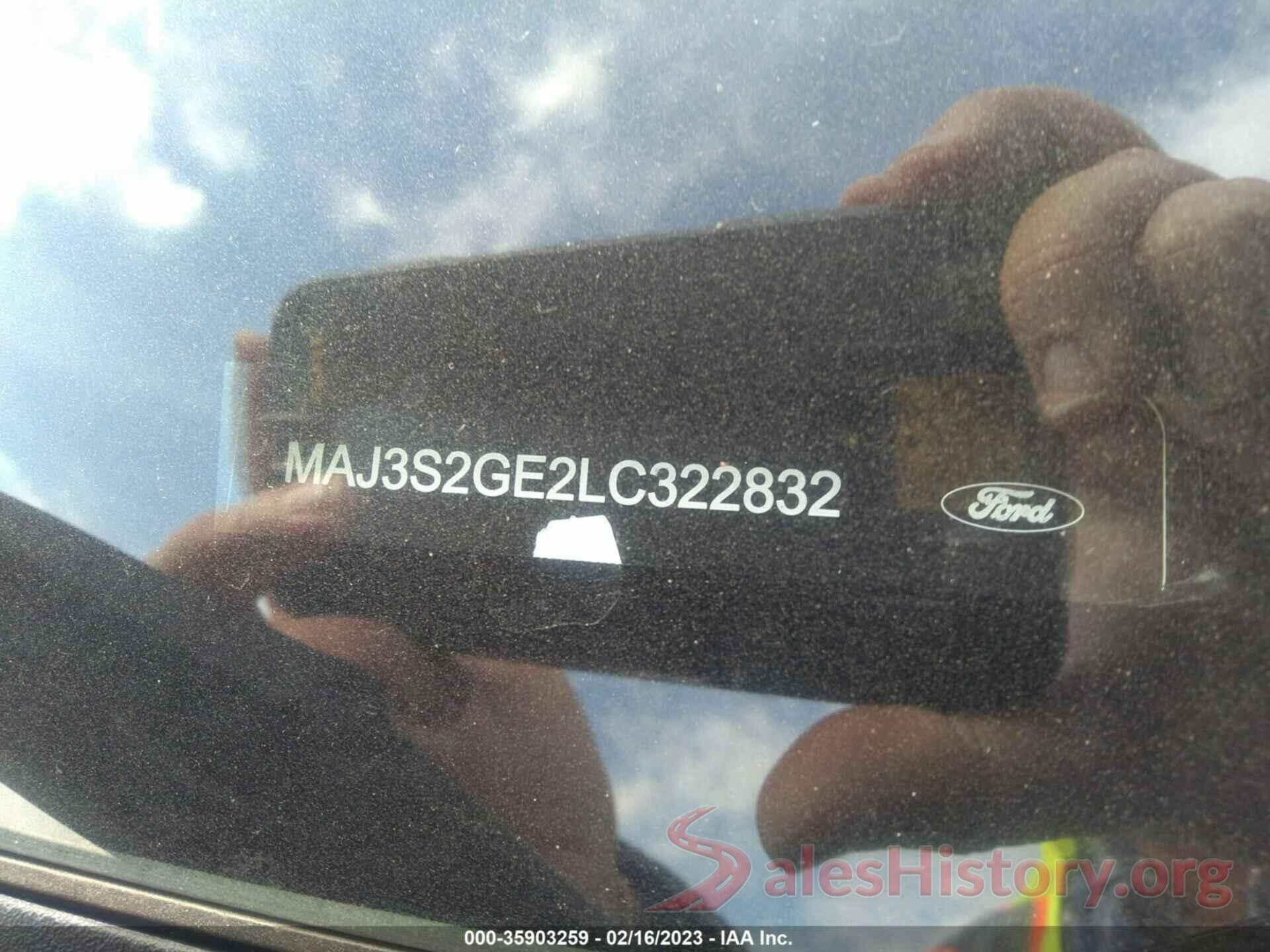 MAJ3S2GE2LC322832 2020 FORD ECOSPORT