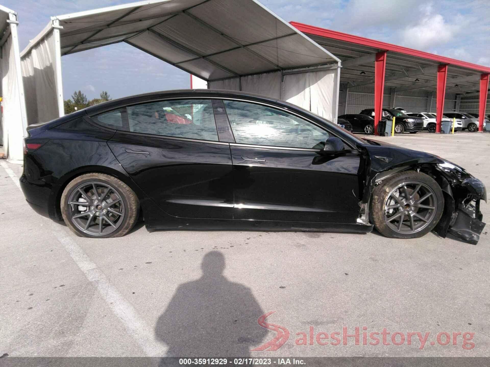 5YJ3E1EA0NF323639 2022 TESLA MODEL 3