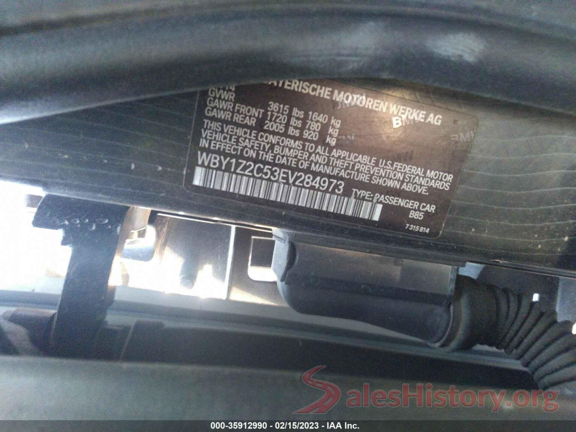 WBY1Z2C53EV284973 2014 BMW I3