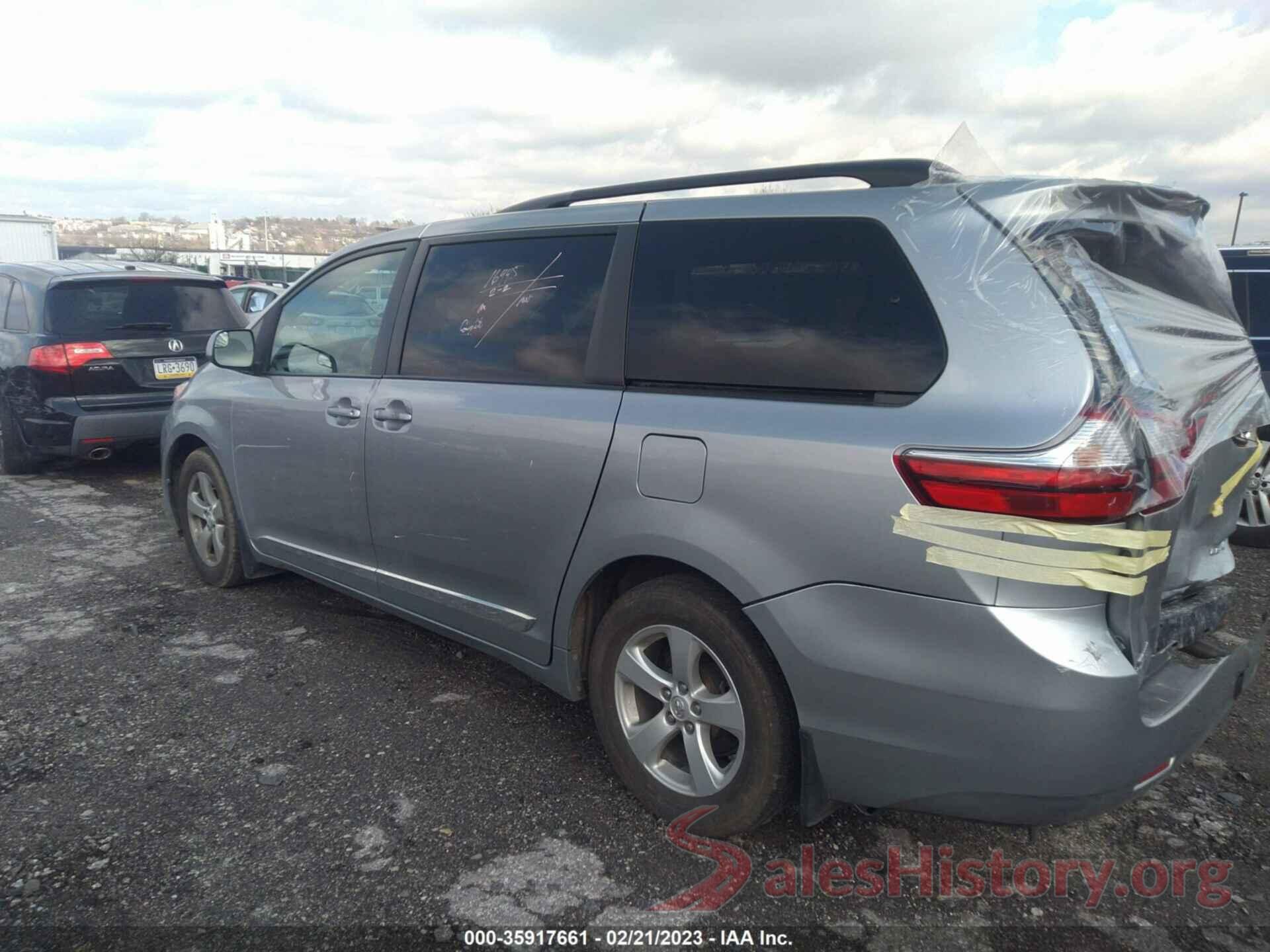 5TDKZ3DC9HS897879 2017 TOYOTA SIENNA