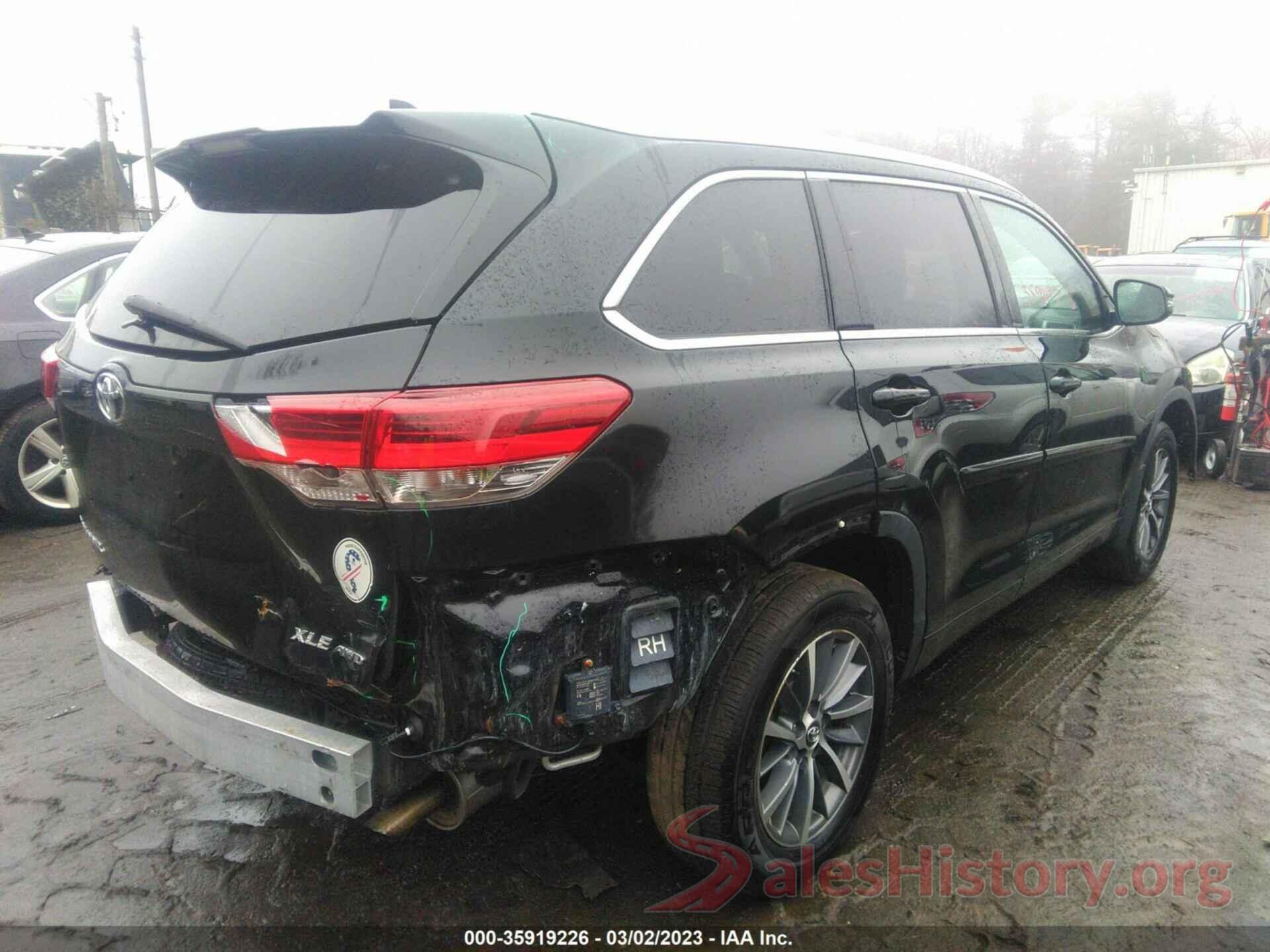 5TDJZRFH3JS878998 2018 TOYOTA HIGHLANDER