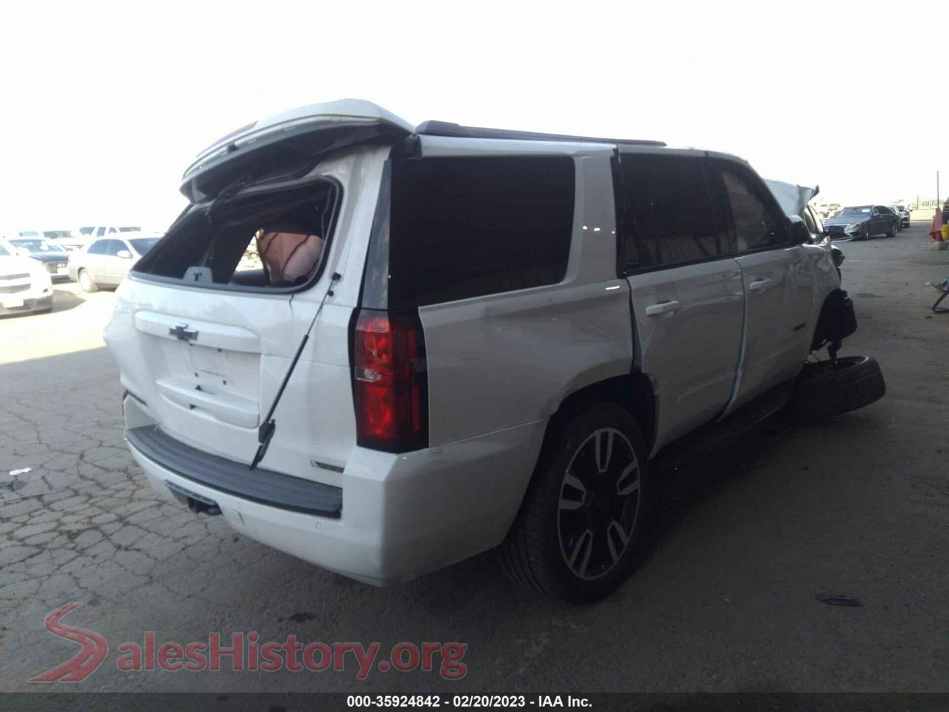 2018 CHEVROLET TAHOE VIN 1GNSKCKC3JR347824, rear driver side