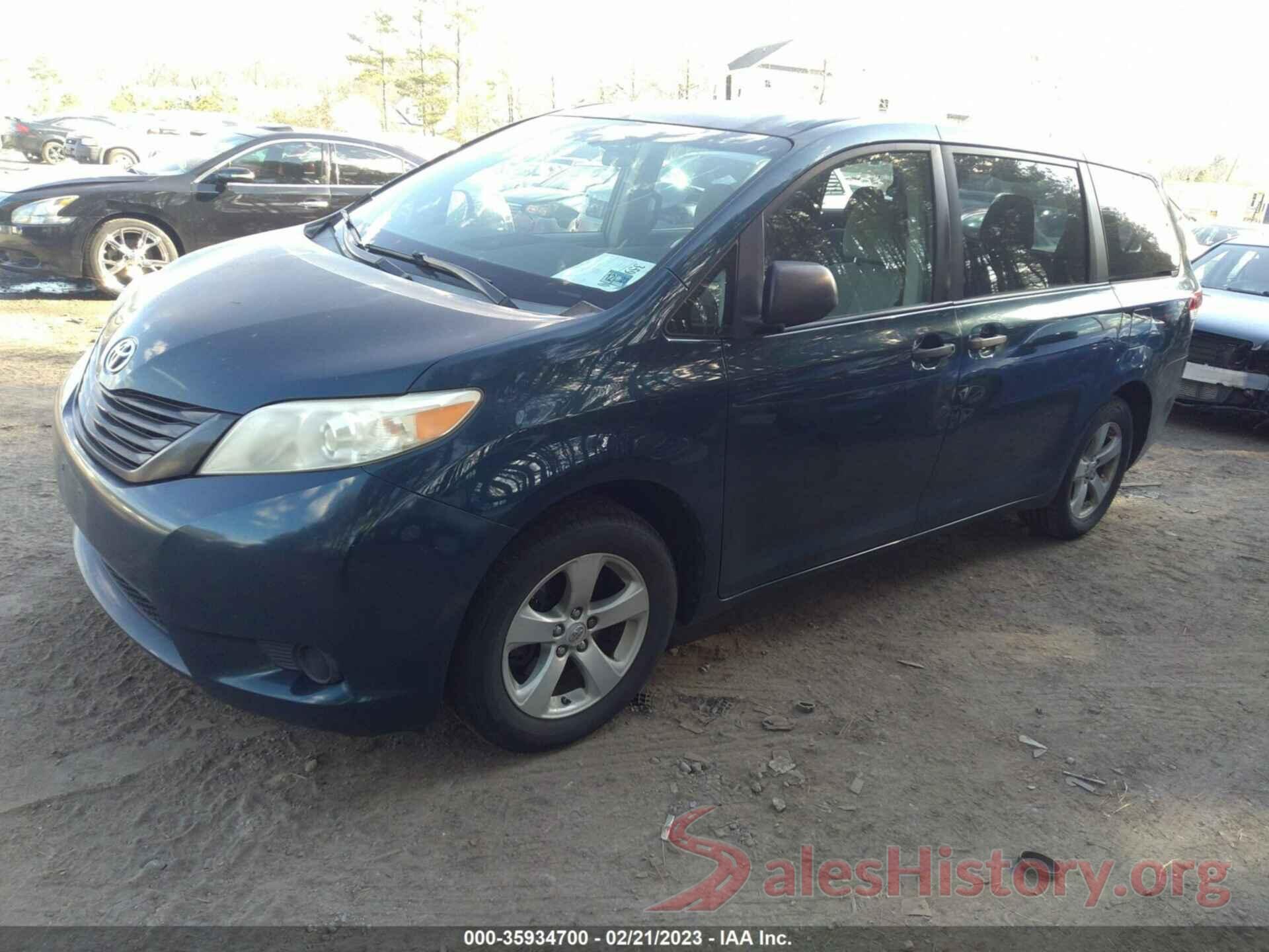 5TDKA3DC8BS007550 2011 TOYOTA SIENNA