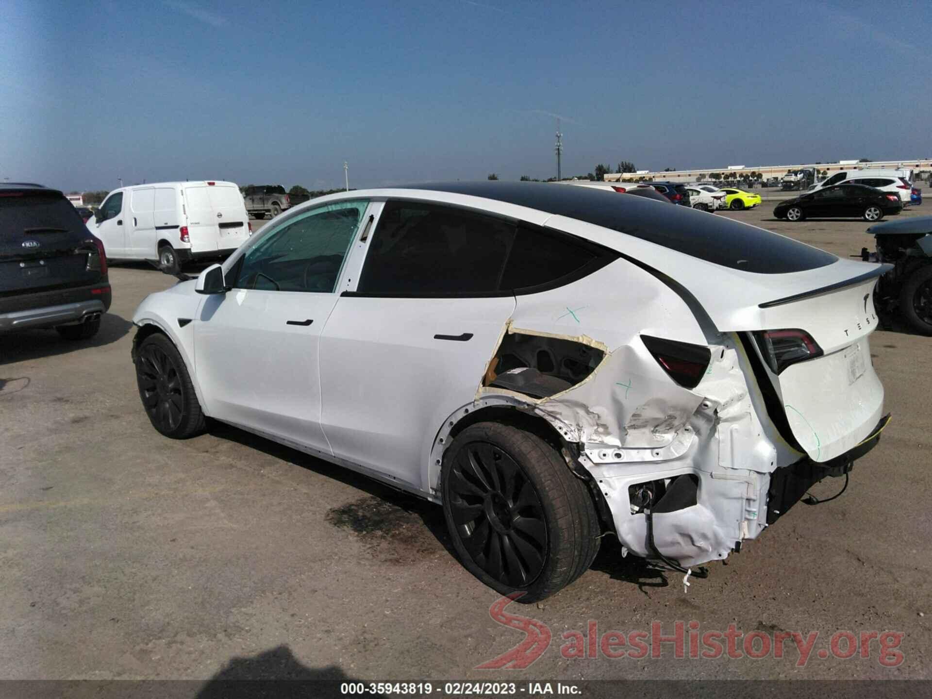 7SAYGDEF8NF442054 2022 TESLA MODEL Y