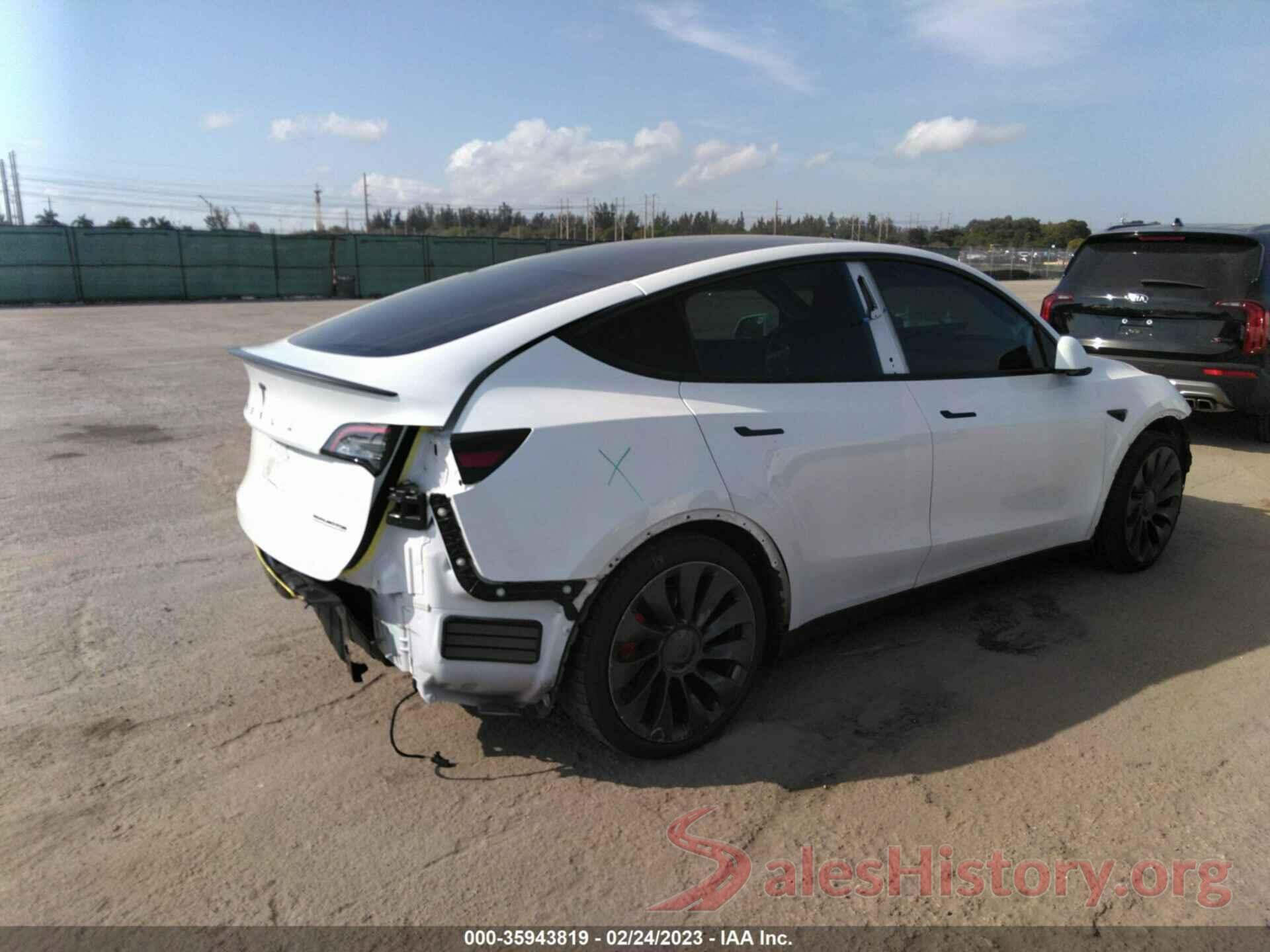 7SAYGDEF8NF442054 2022 TESLA MODEL Y