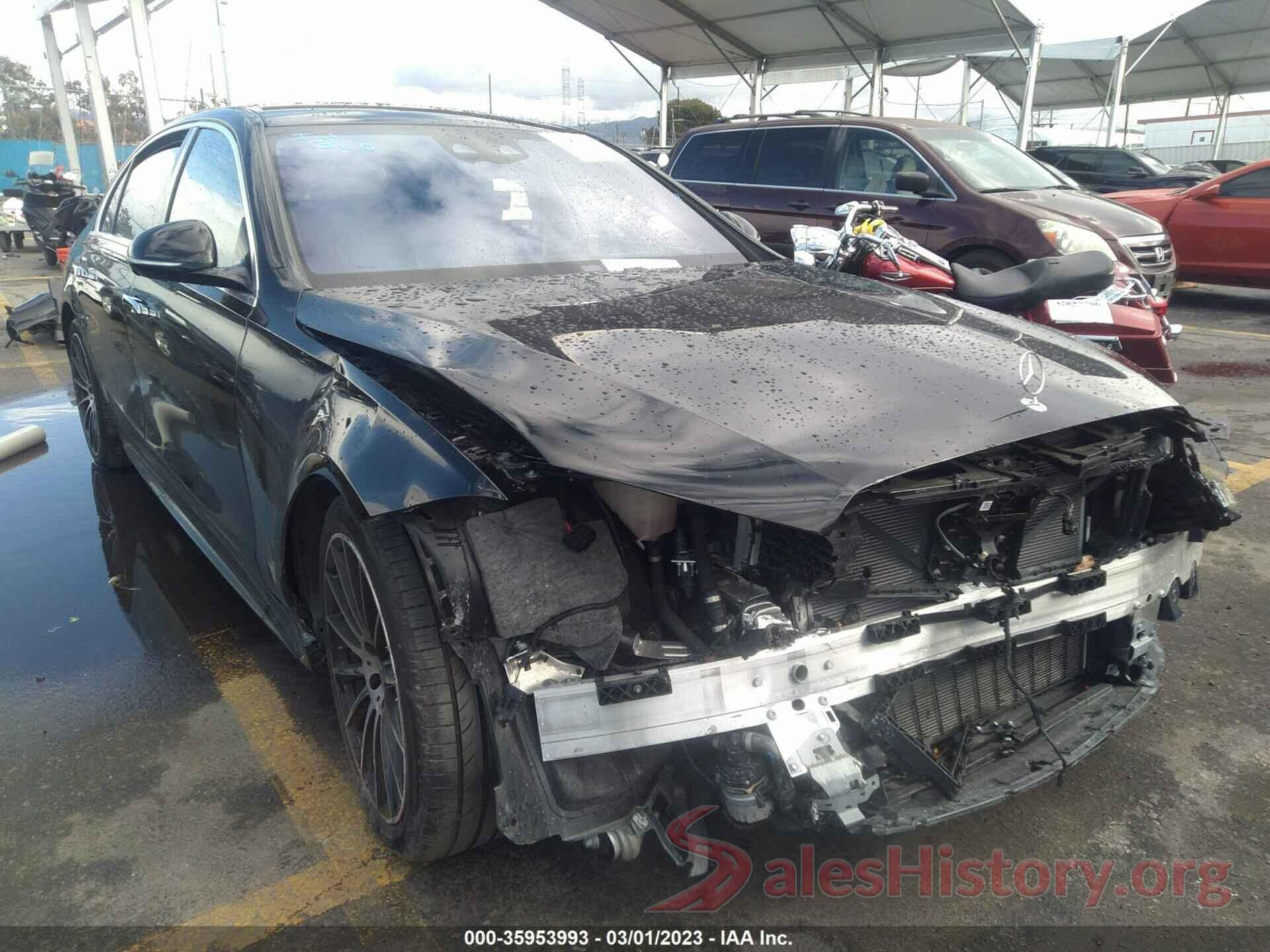 W1K6G6DB9NA075159 2022 MERCEDES-BENZ S-CLASS