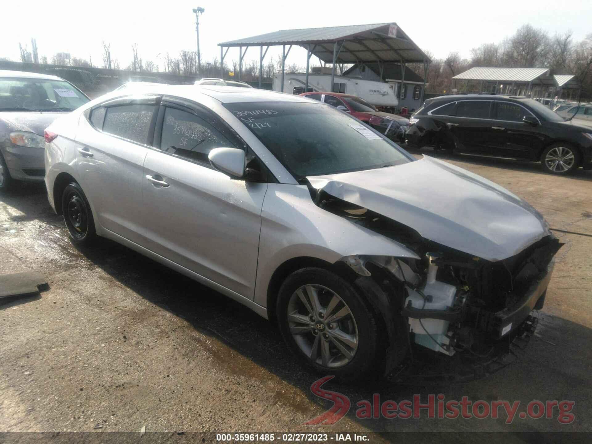 5NPD84LF2JH293910 2018 HYUNDAI ELANTRA