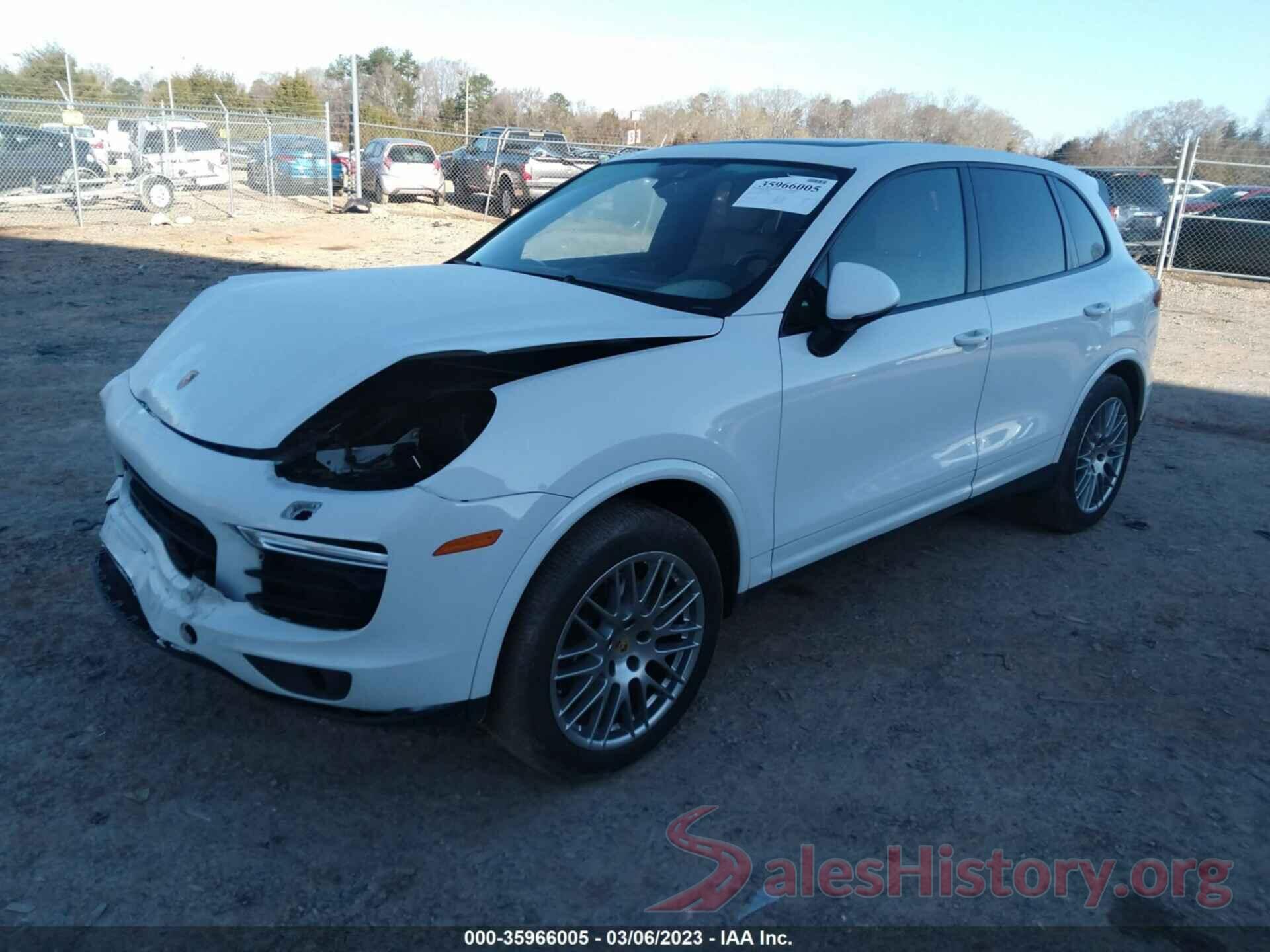 WP1AA2A24JKA01590 2018 PORSCHE CAYENNE