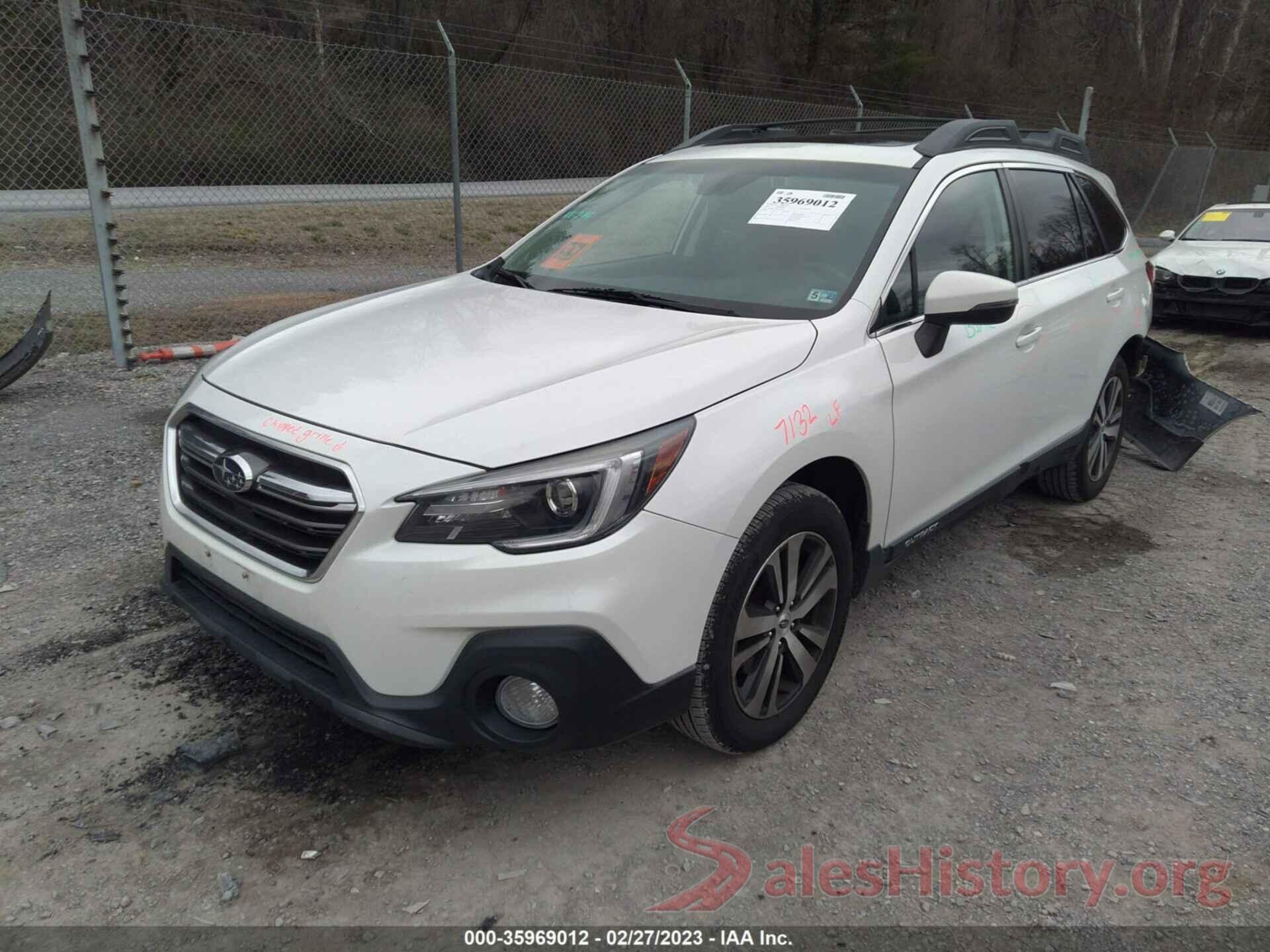 4S4BSANC0K3262819 2019 SUBARU OUTBACK