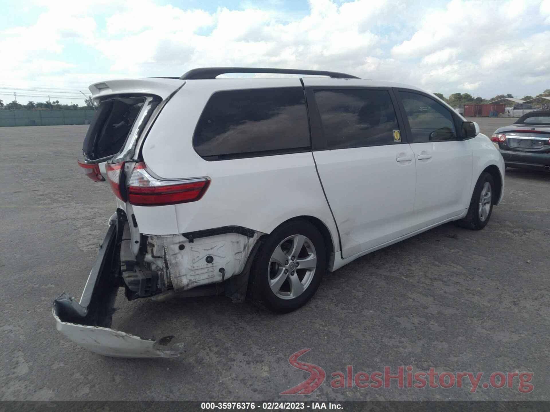 5TDKZ3DC8HS834496 2017 TOYOTA SIENNA