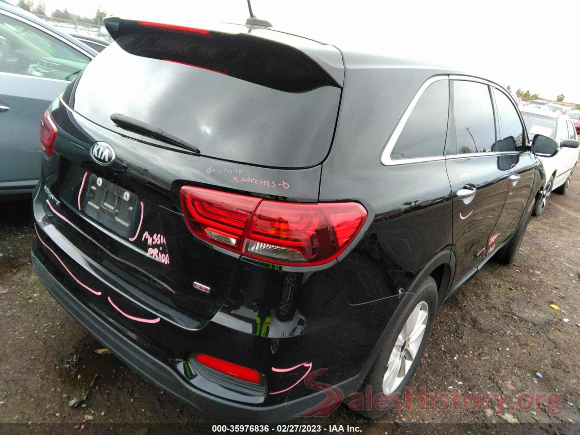 5XYPG4A38KG575244 2019 KIA SORENTO