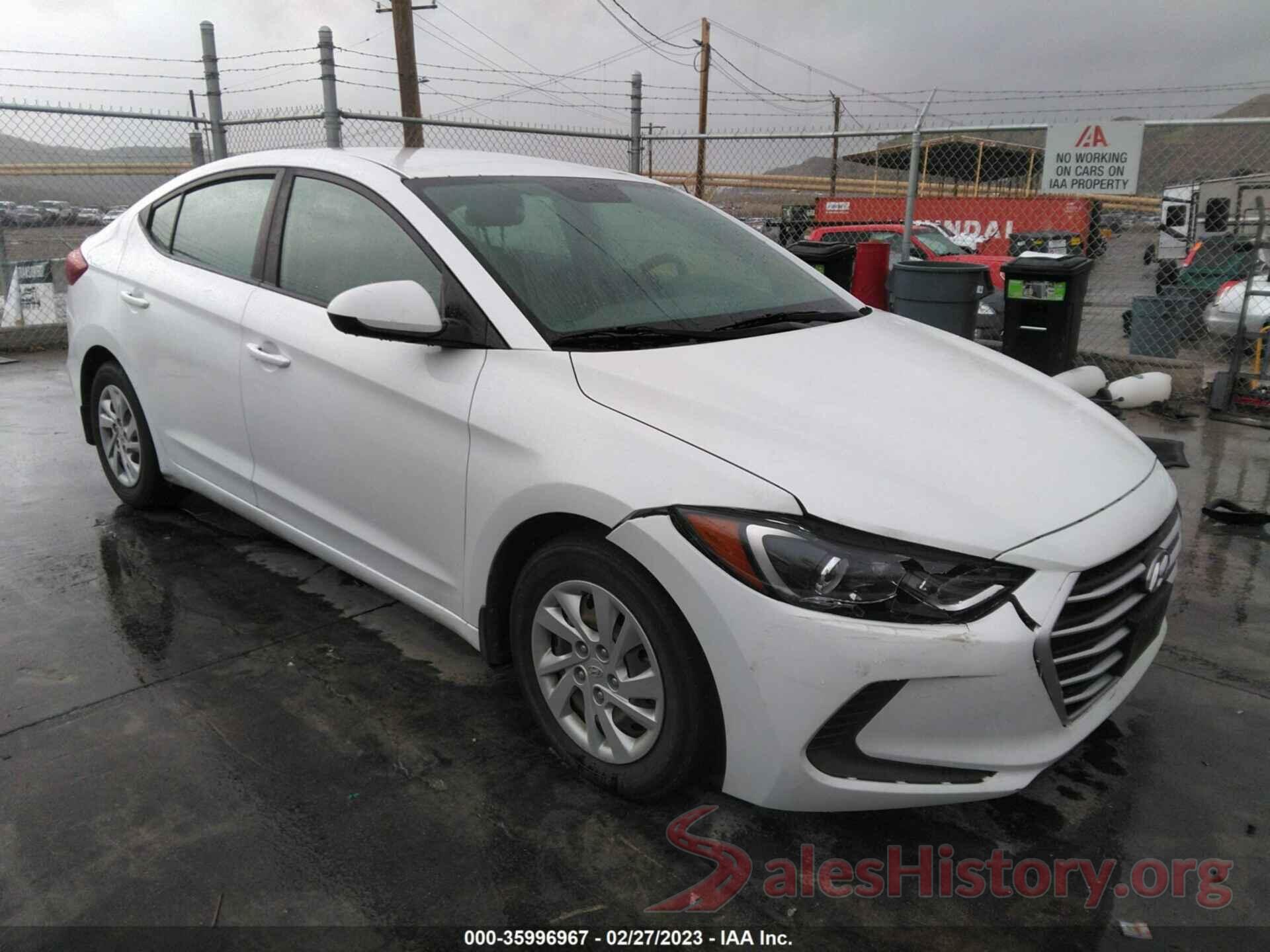 5NPD74LF0JH346168 2018 HYUNDAI ELANTRA